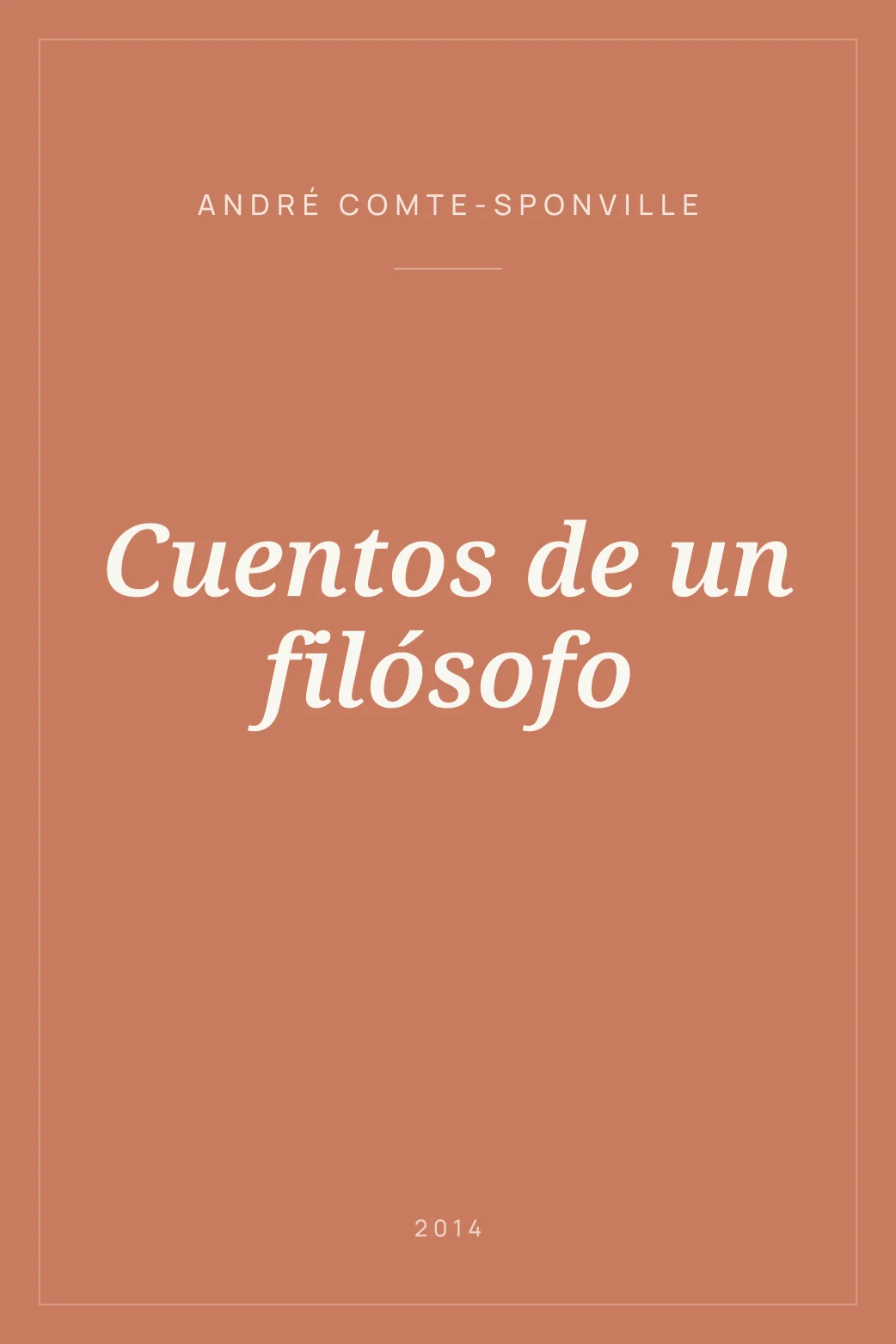 Portada de Cuentos de un filósofo