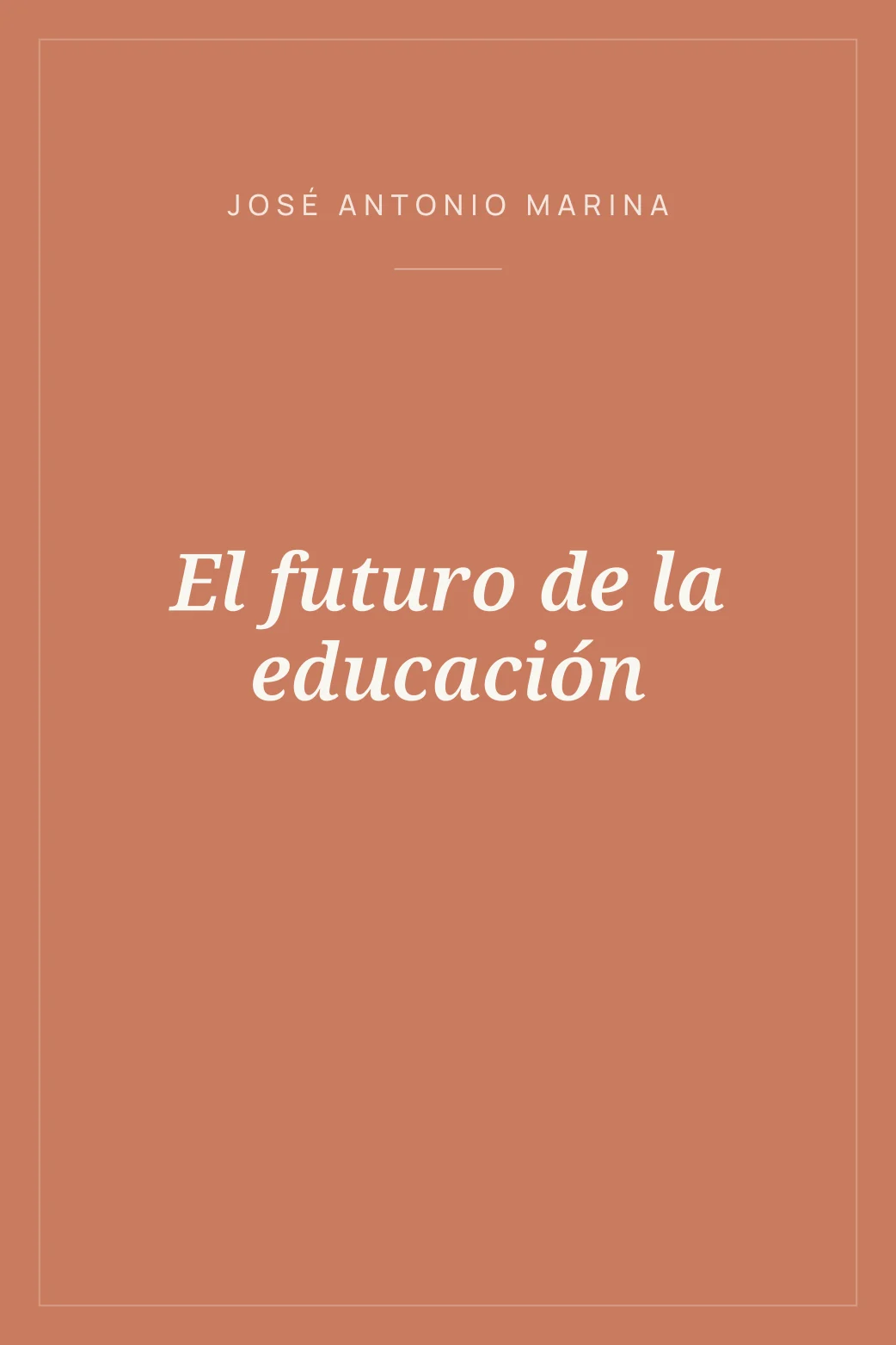 Portada de El futuro de la educación