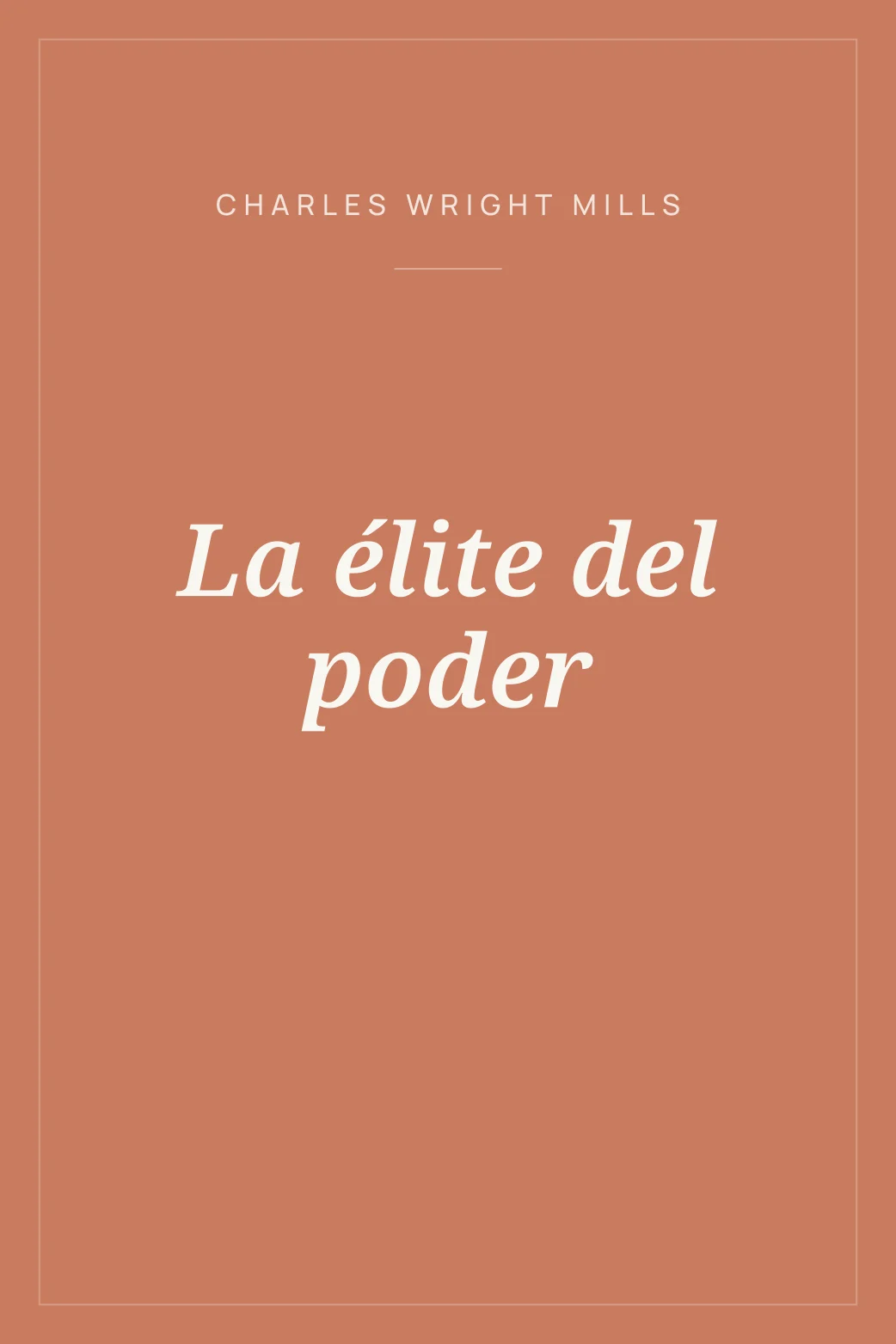 Portada de La élite del poder