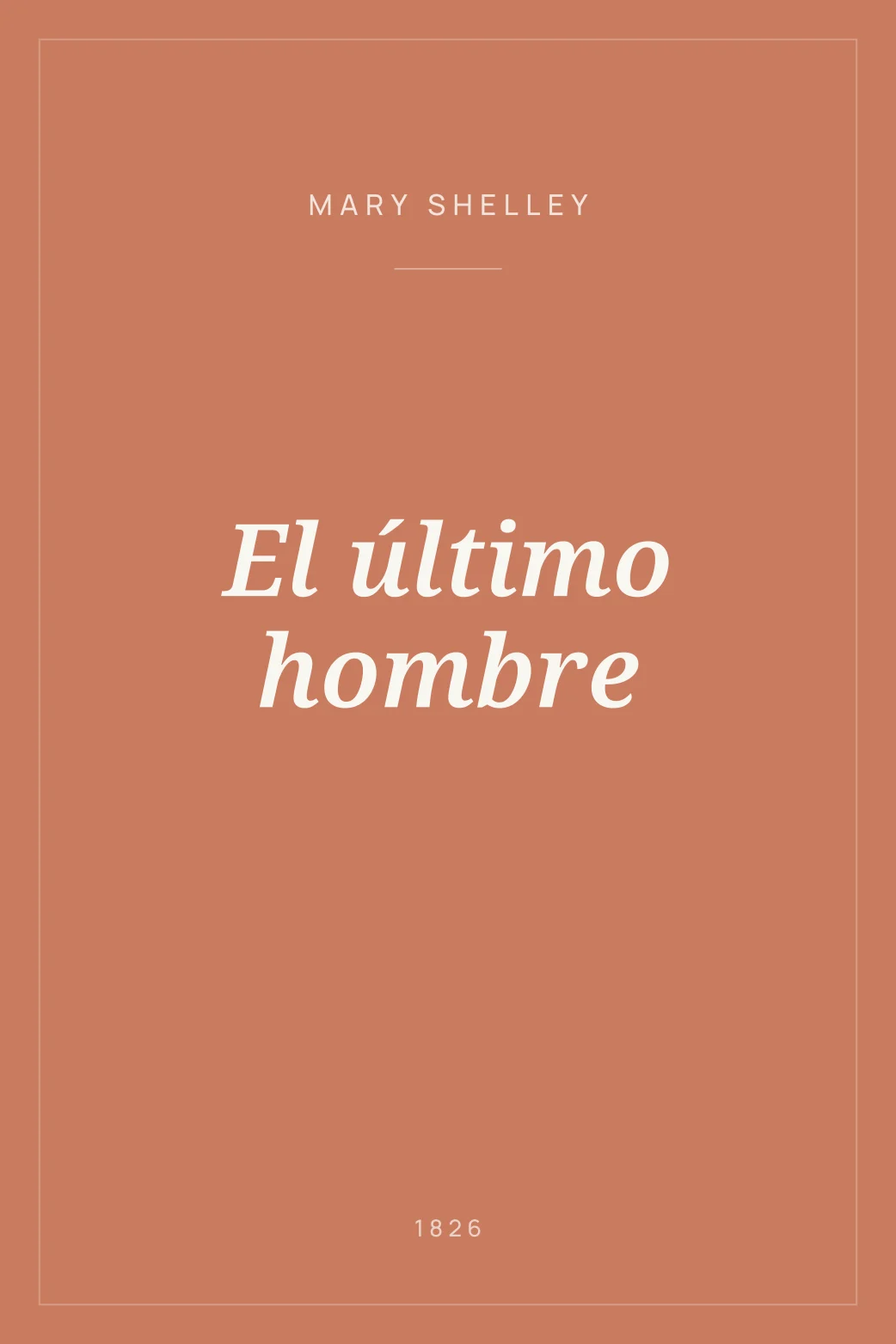 Portada de El último hombre