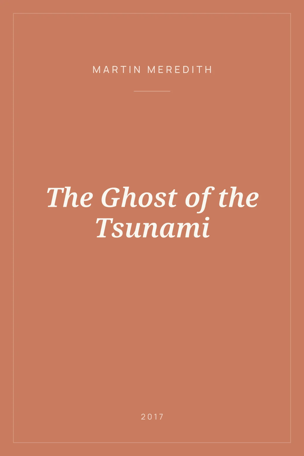 Portada de The Ghost of the Tsunami