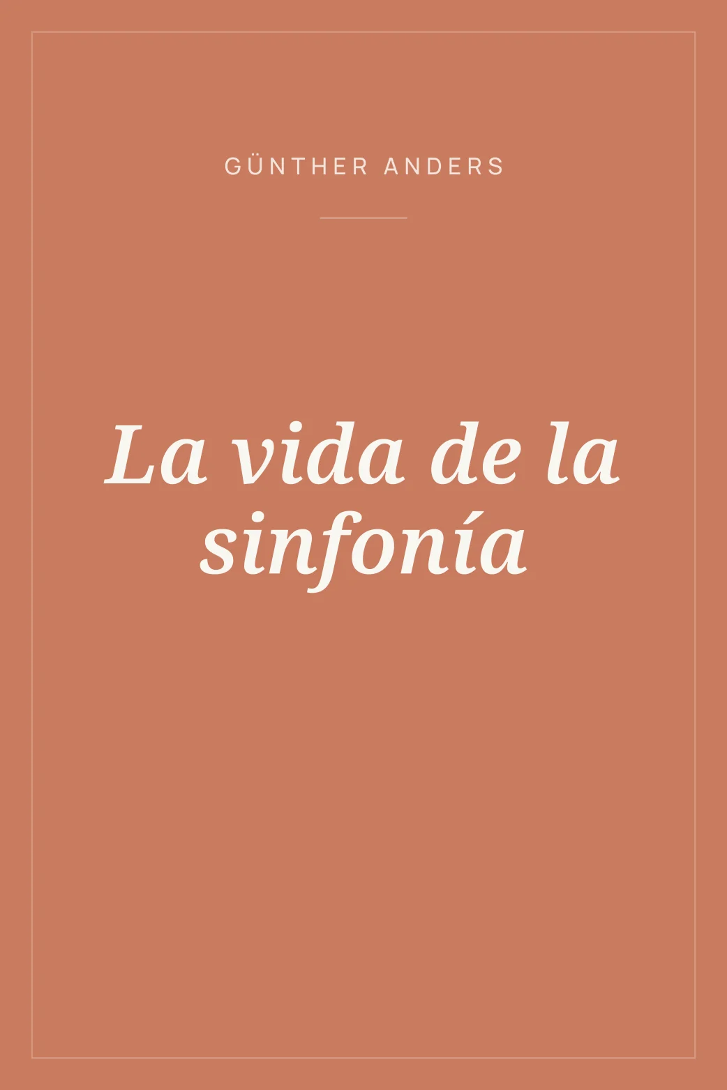 Portada de La vida de la sinfonía