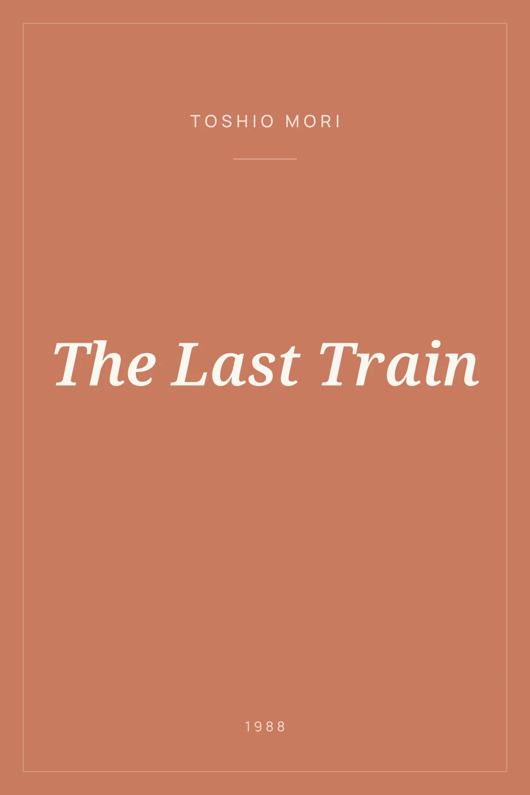 Portada de The Last Train