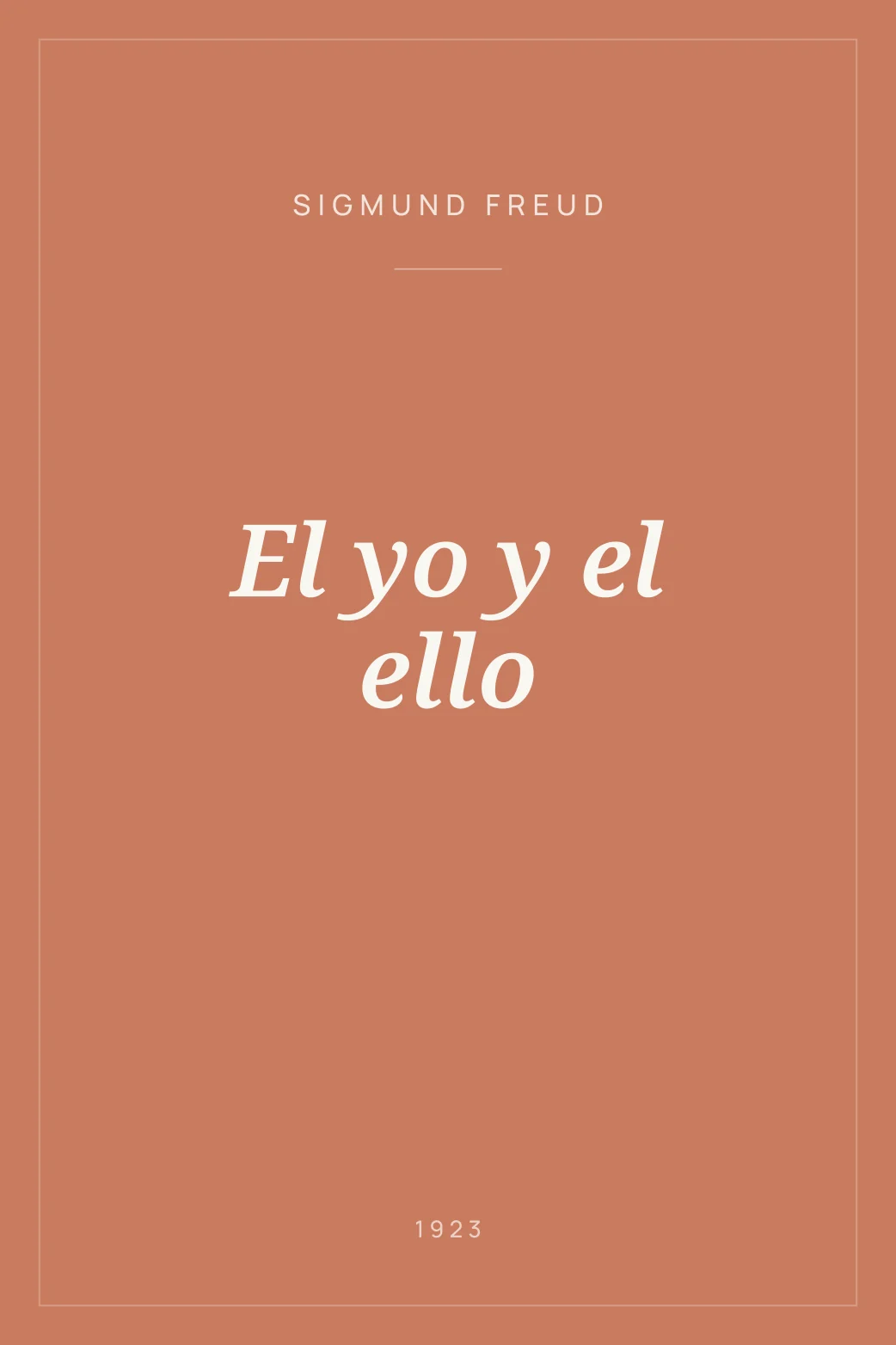 Portada de El yo y el ello