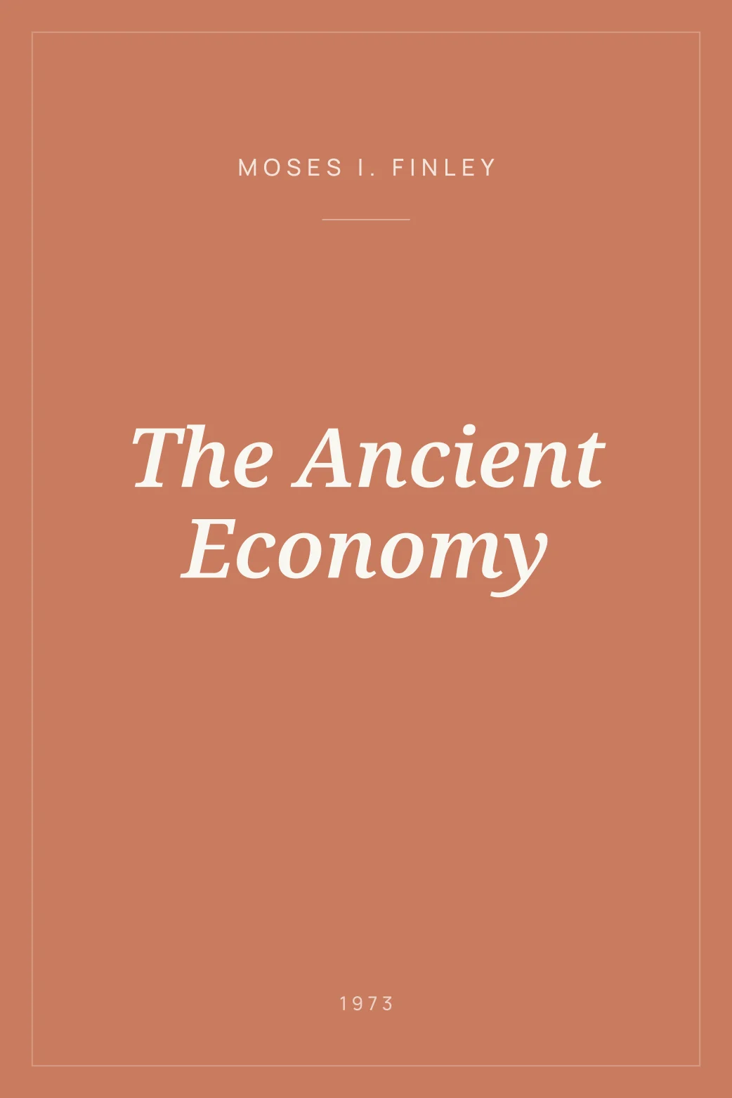 Portada de The Ancient Economy