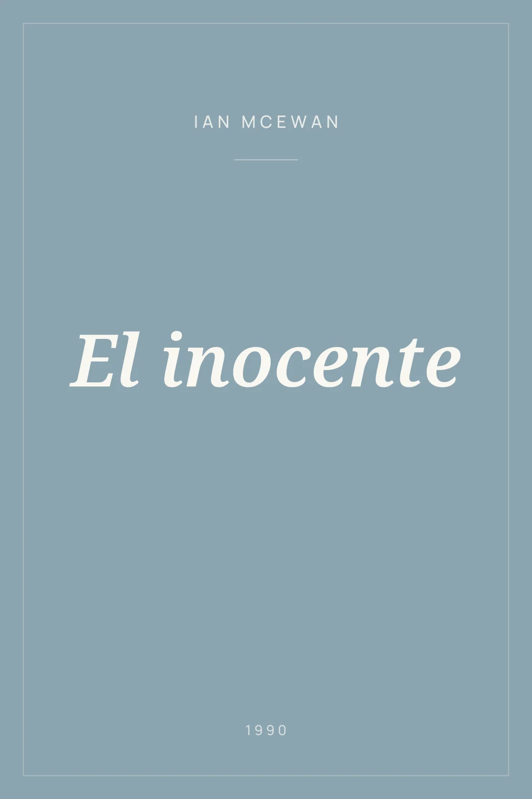Portada de El inocente