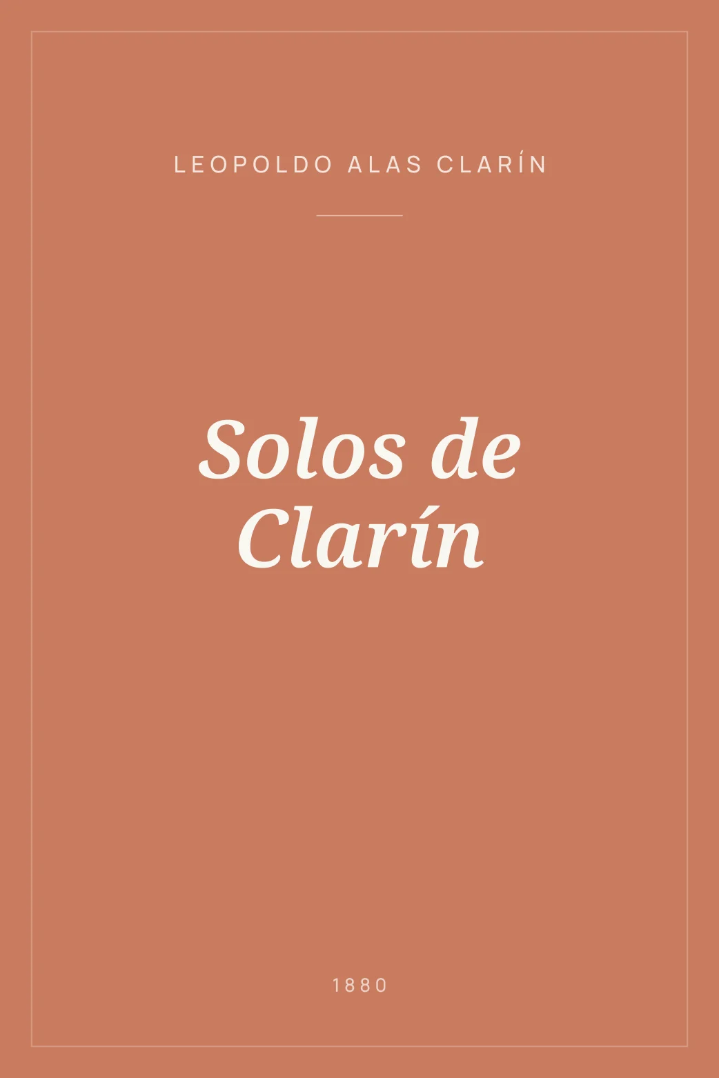 Portada de Solos de Clarín