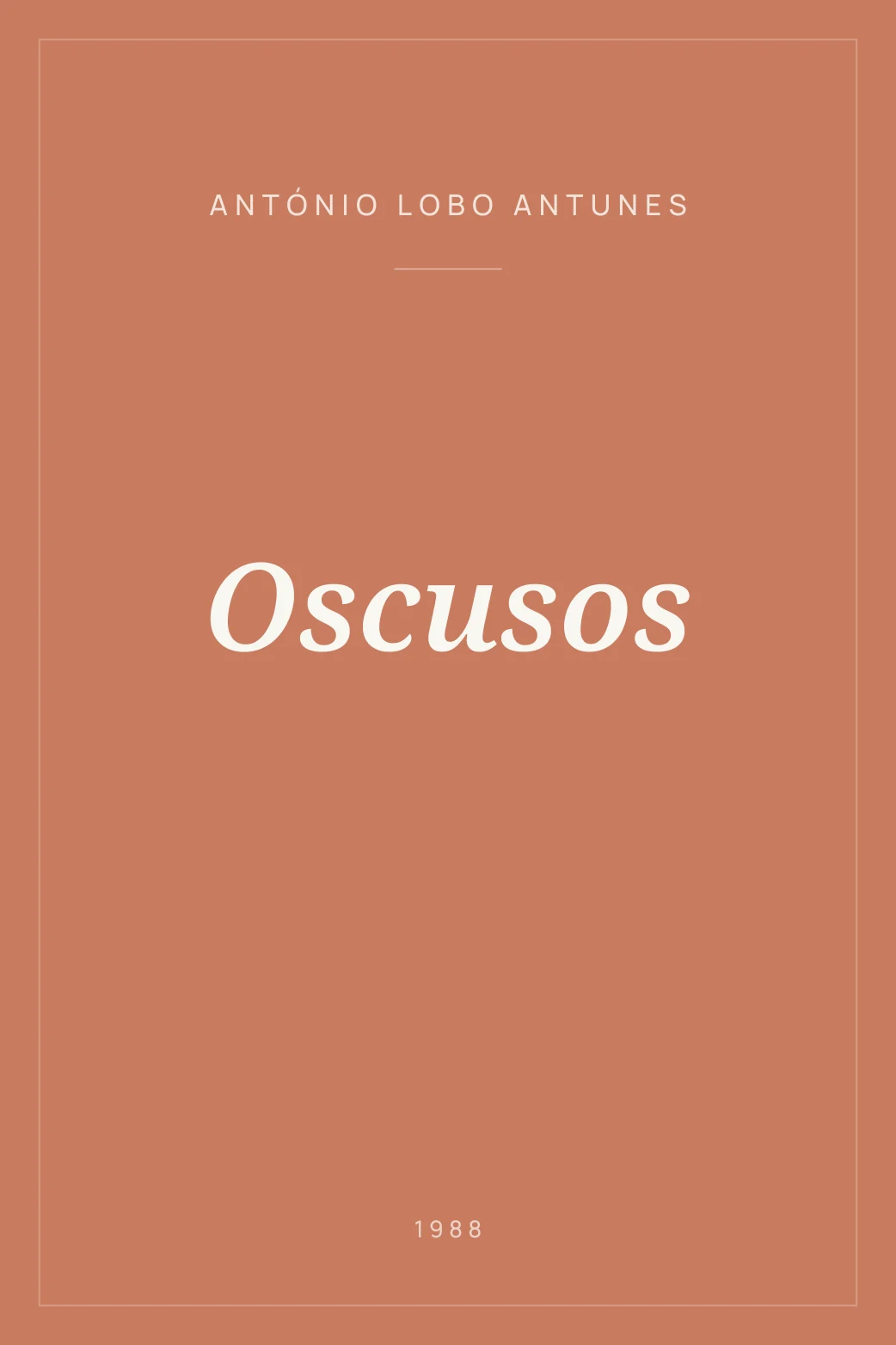 Portada de Oscusos