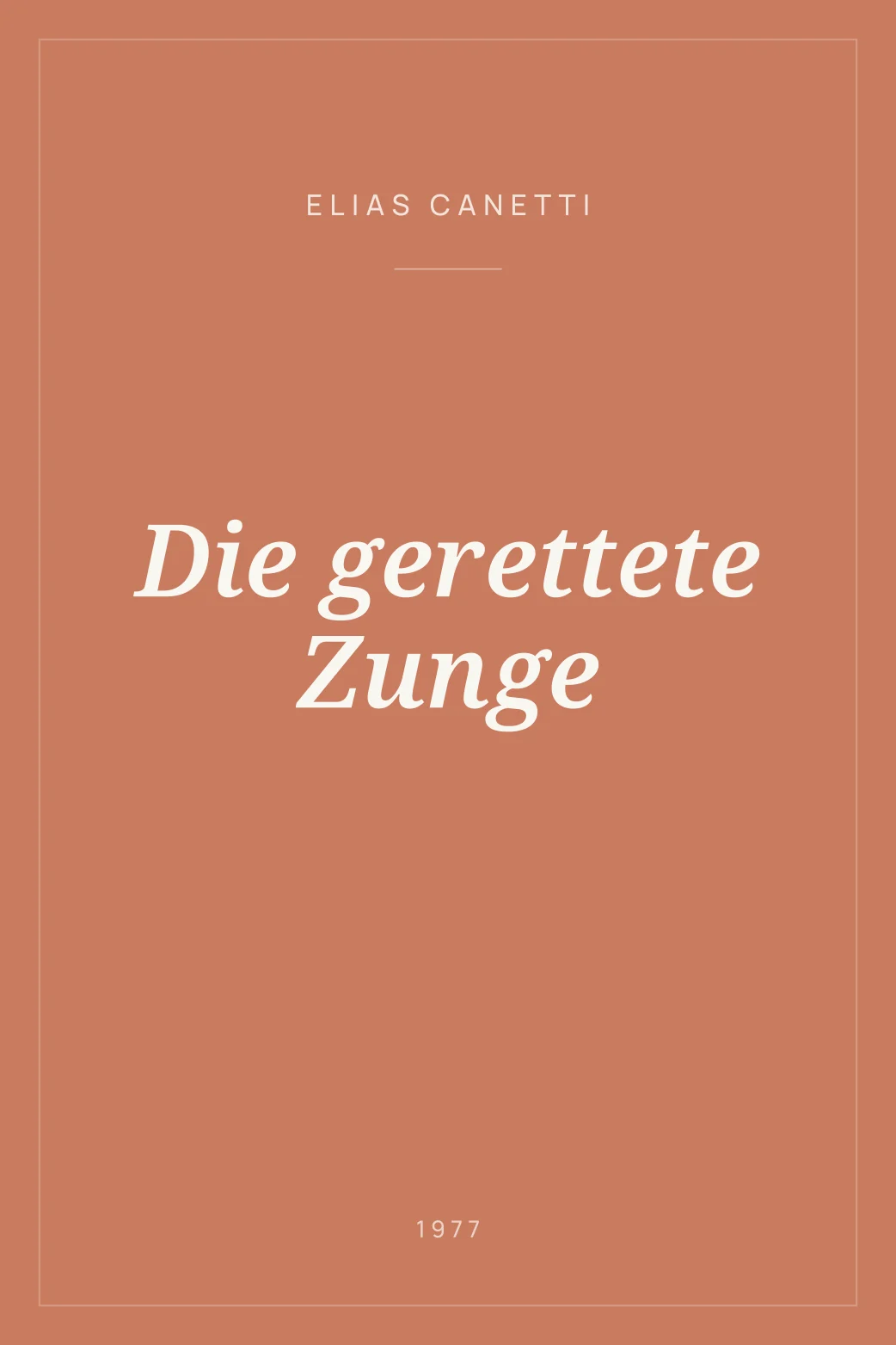 Portada de Die gerettete Zunge