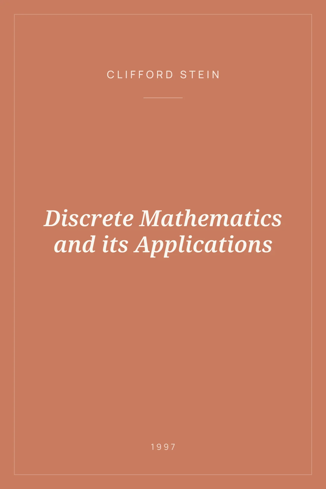 Portada de Discrete Mathematics and its Applications