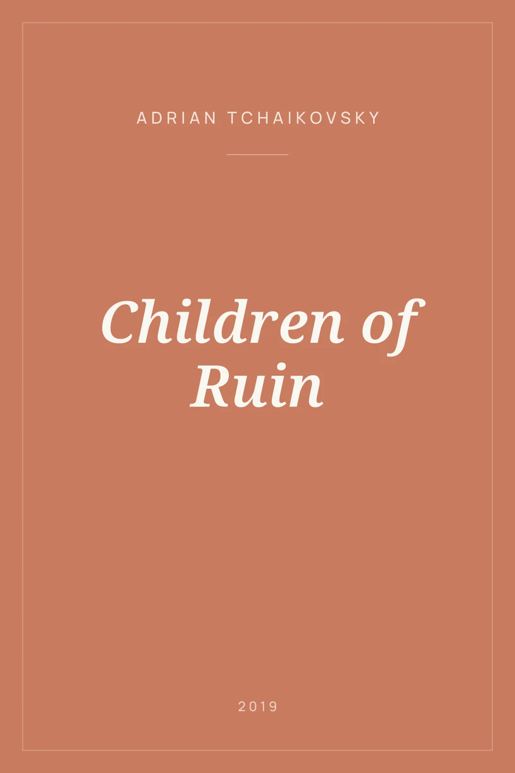 Portada de Children of Ruin