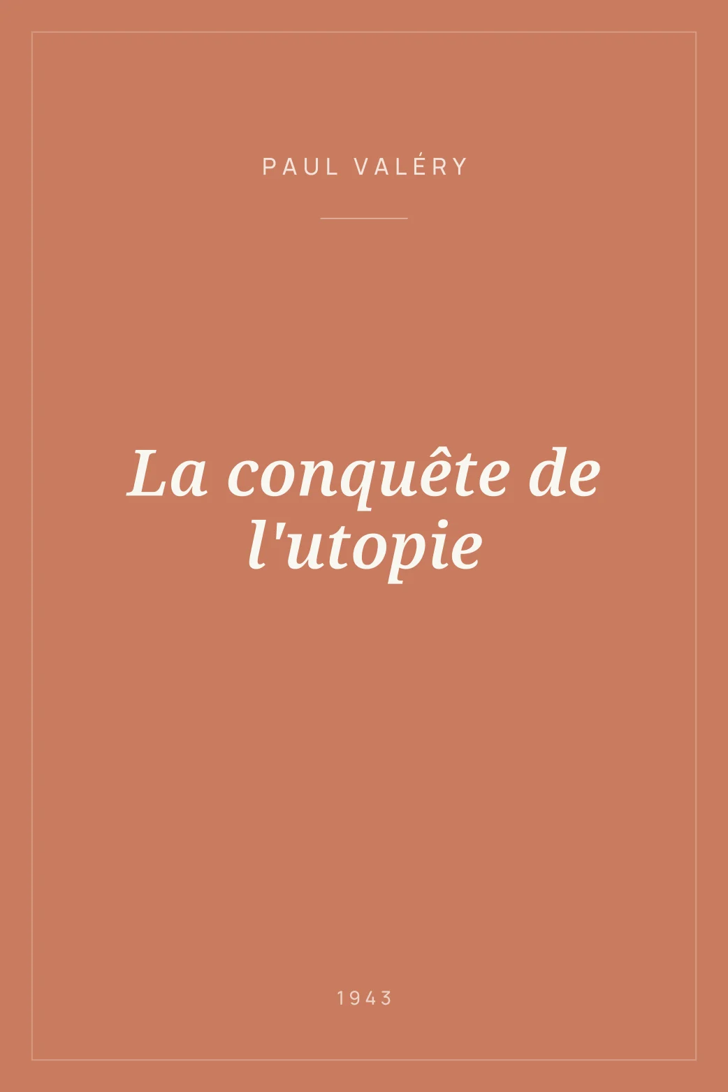 Portada de La conquête de l'utopie