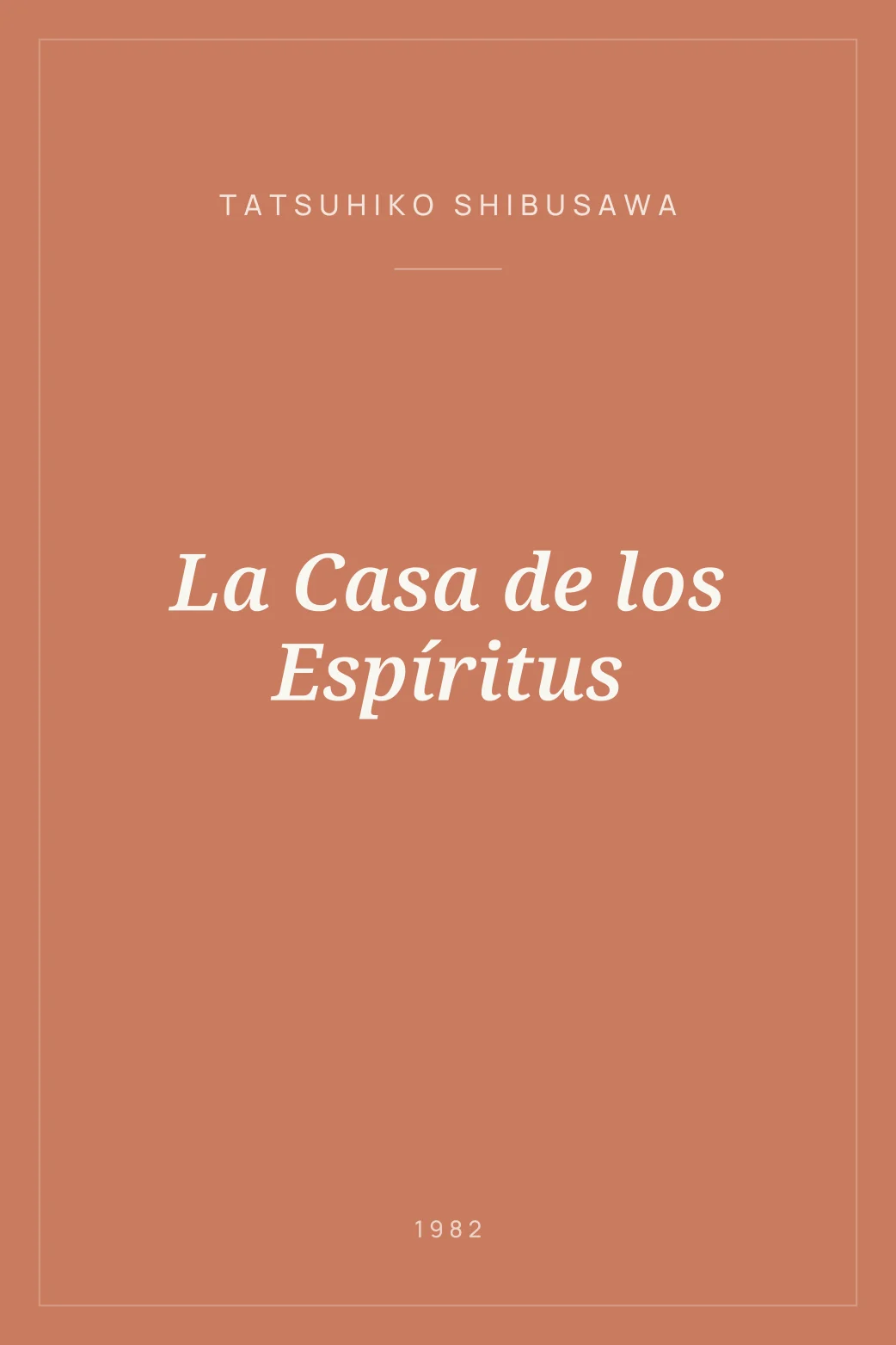 Portada de La Casa de los Espíritus