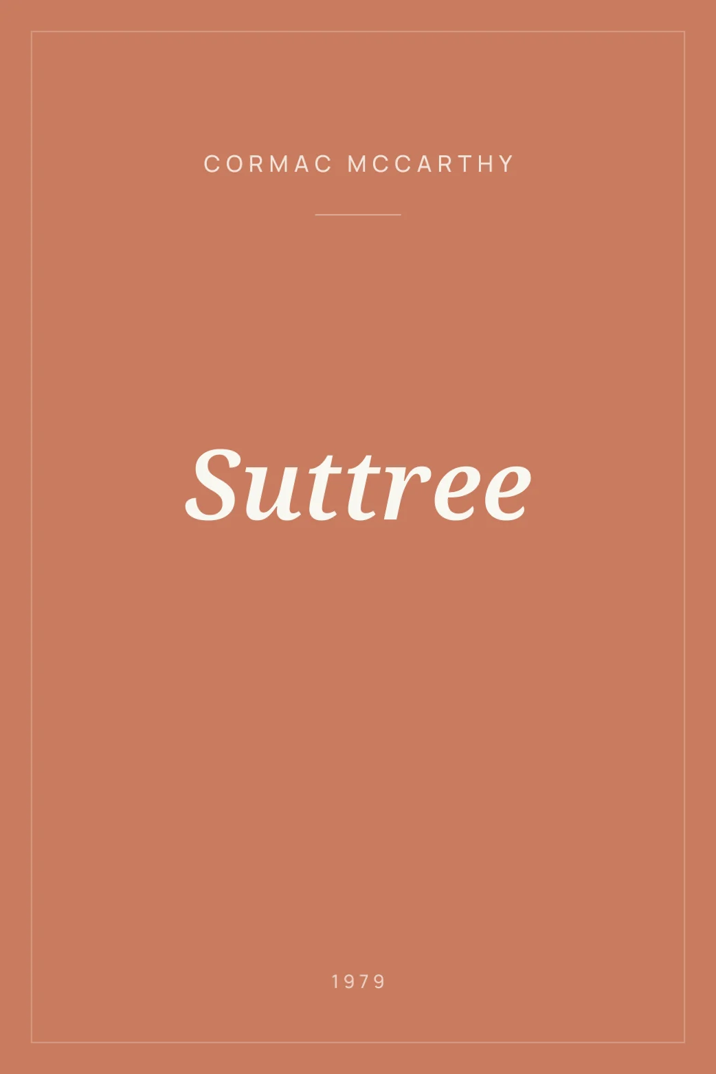 Portada de Suttree