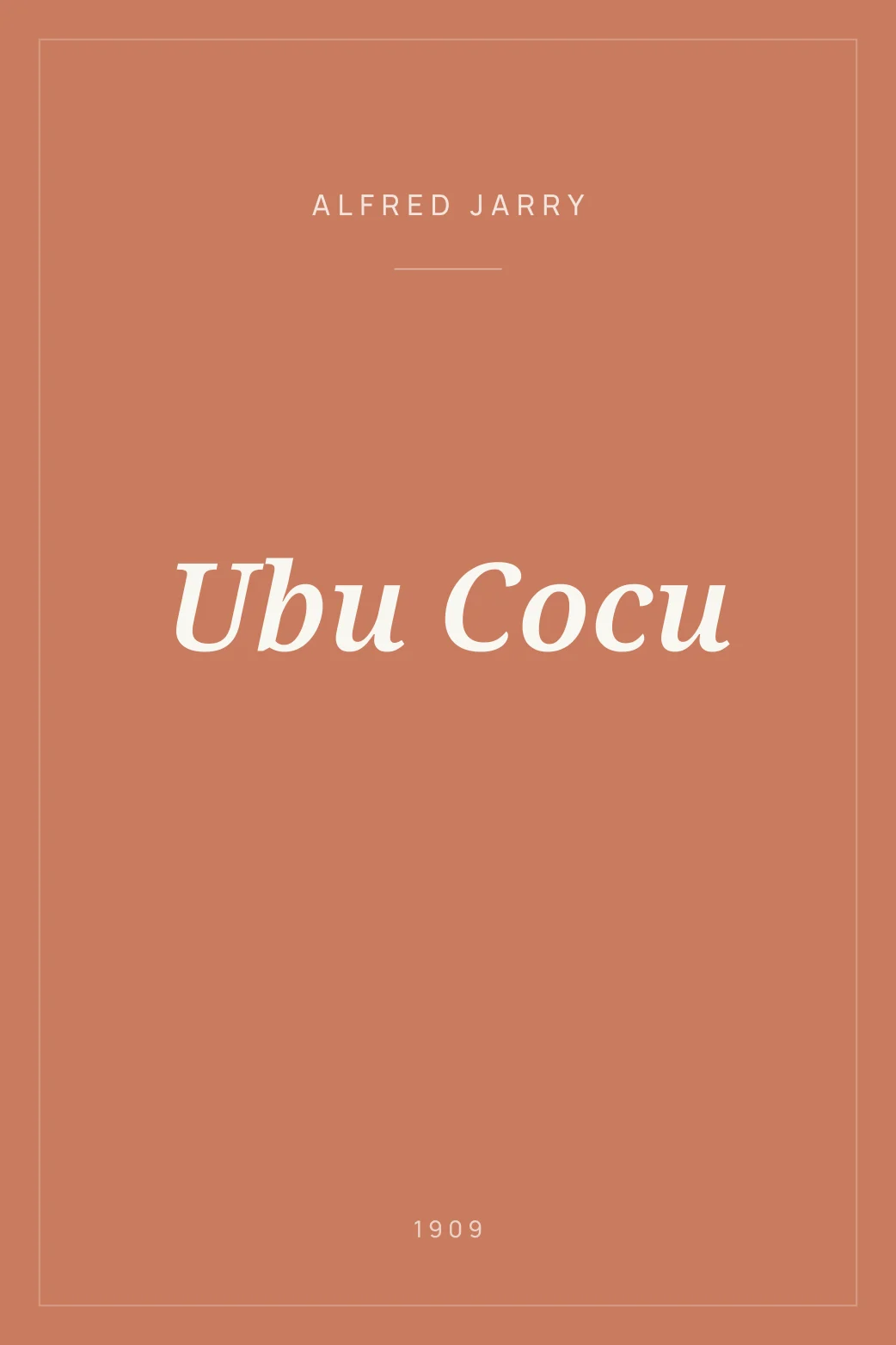 Portada de Ubu Cocu