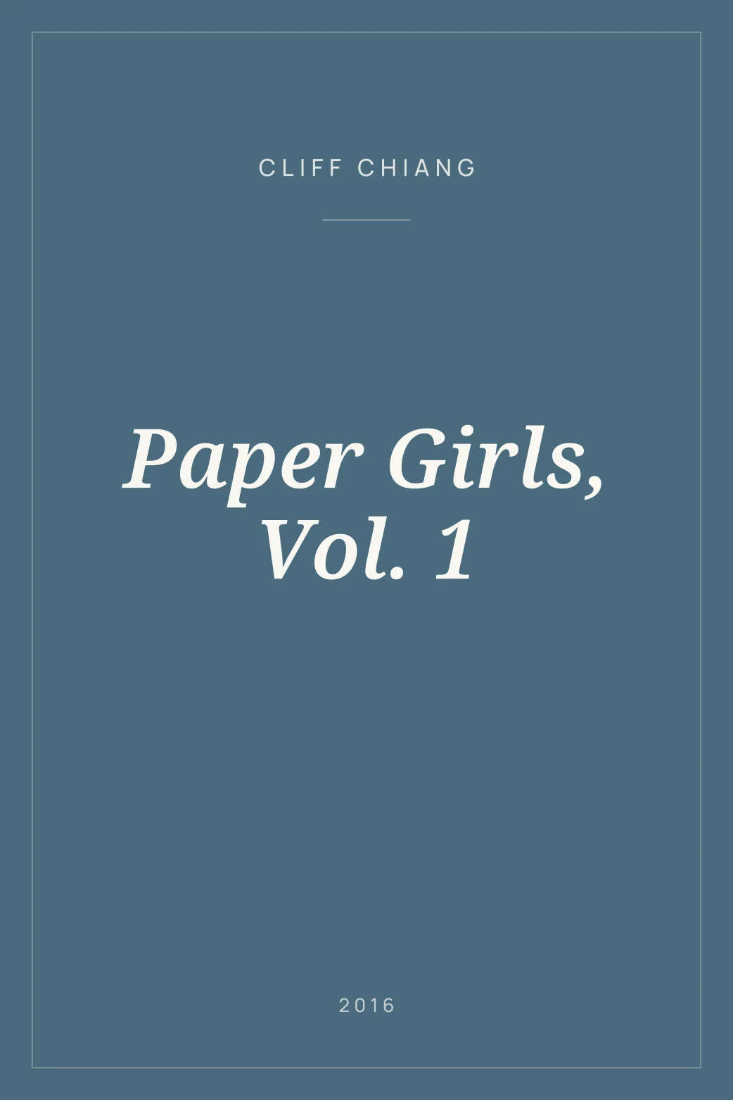 Portada de Paper Girls, Vol. 1