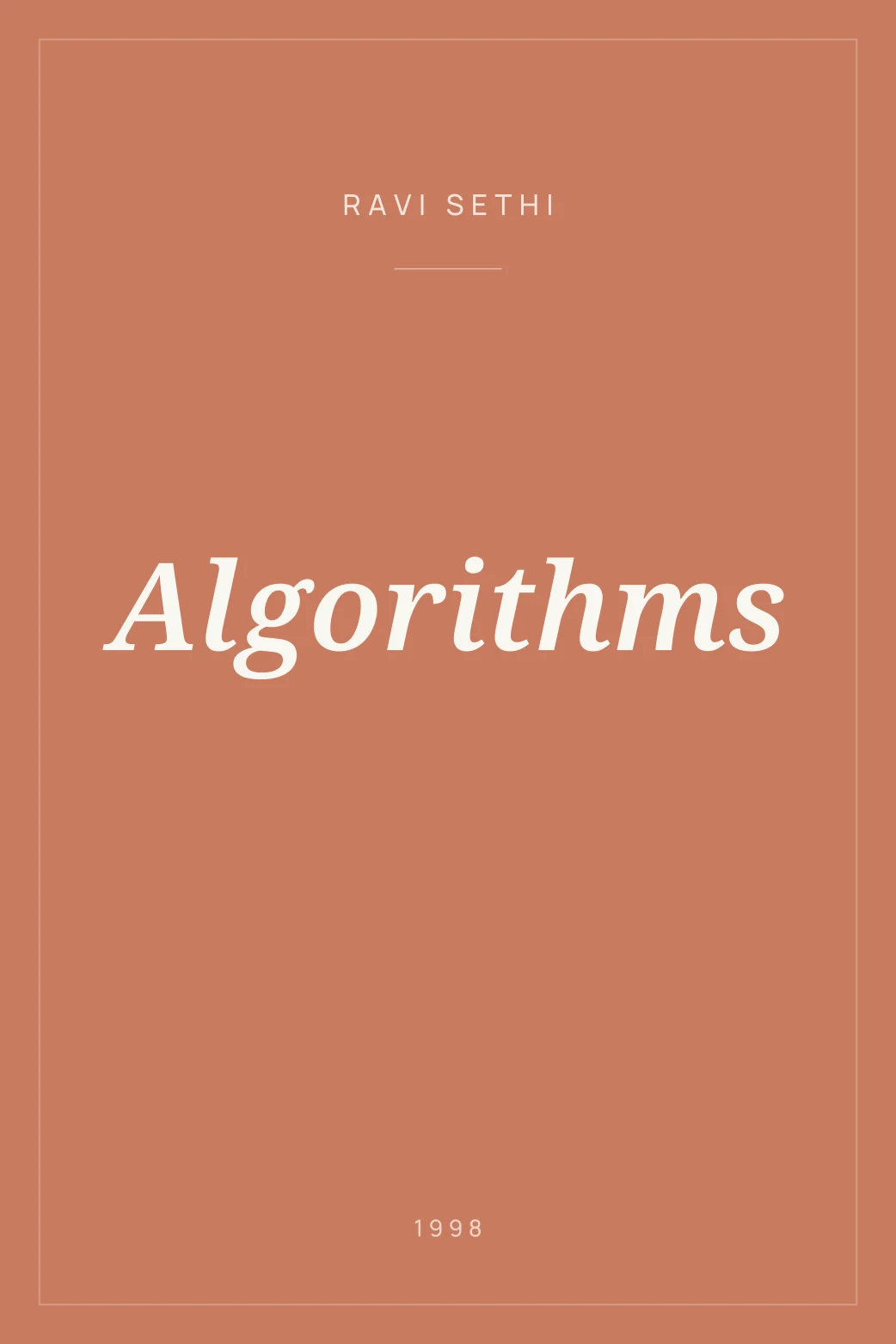 Portada de Algorithms