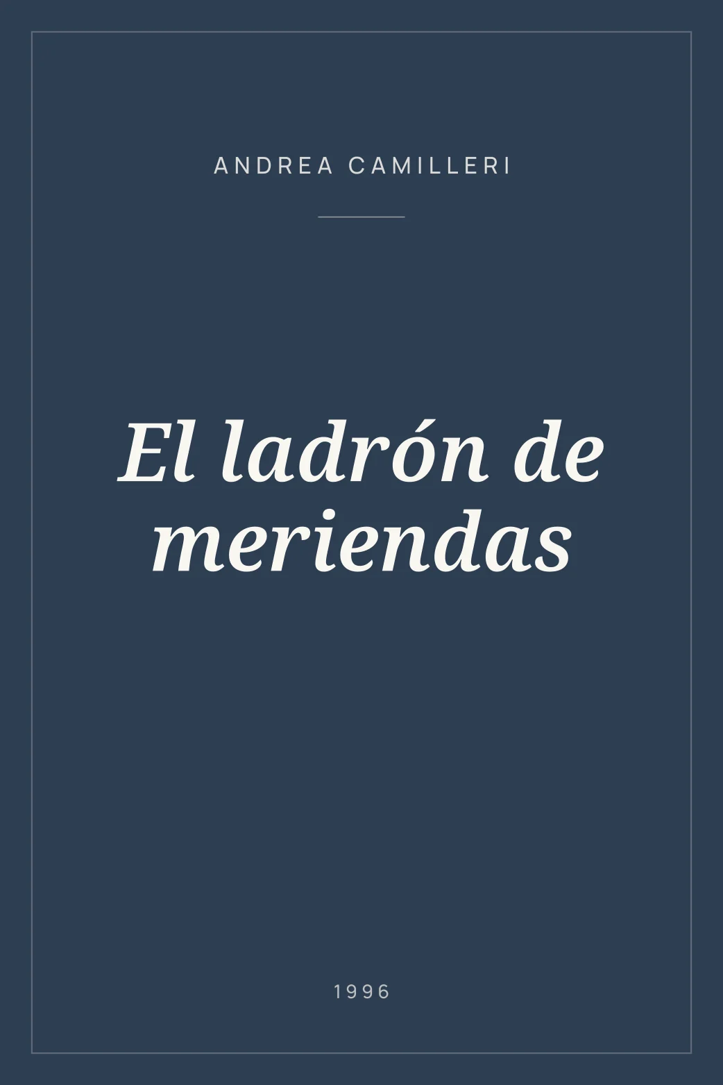 Portada de El ladrón de meriendas