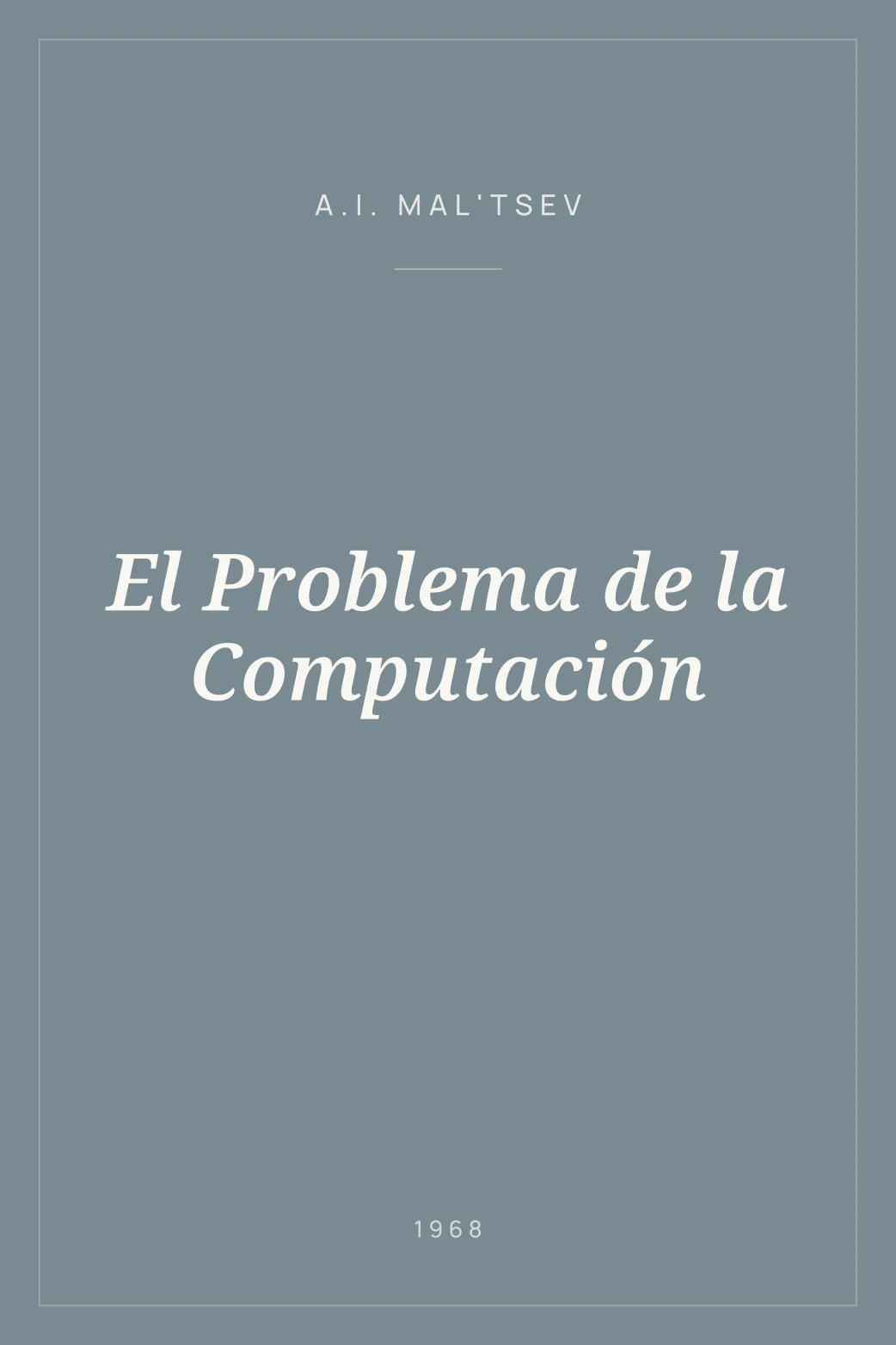Portada de El Problema de la Computación