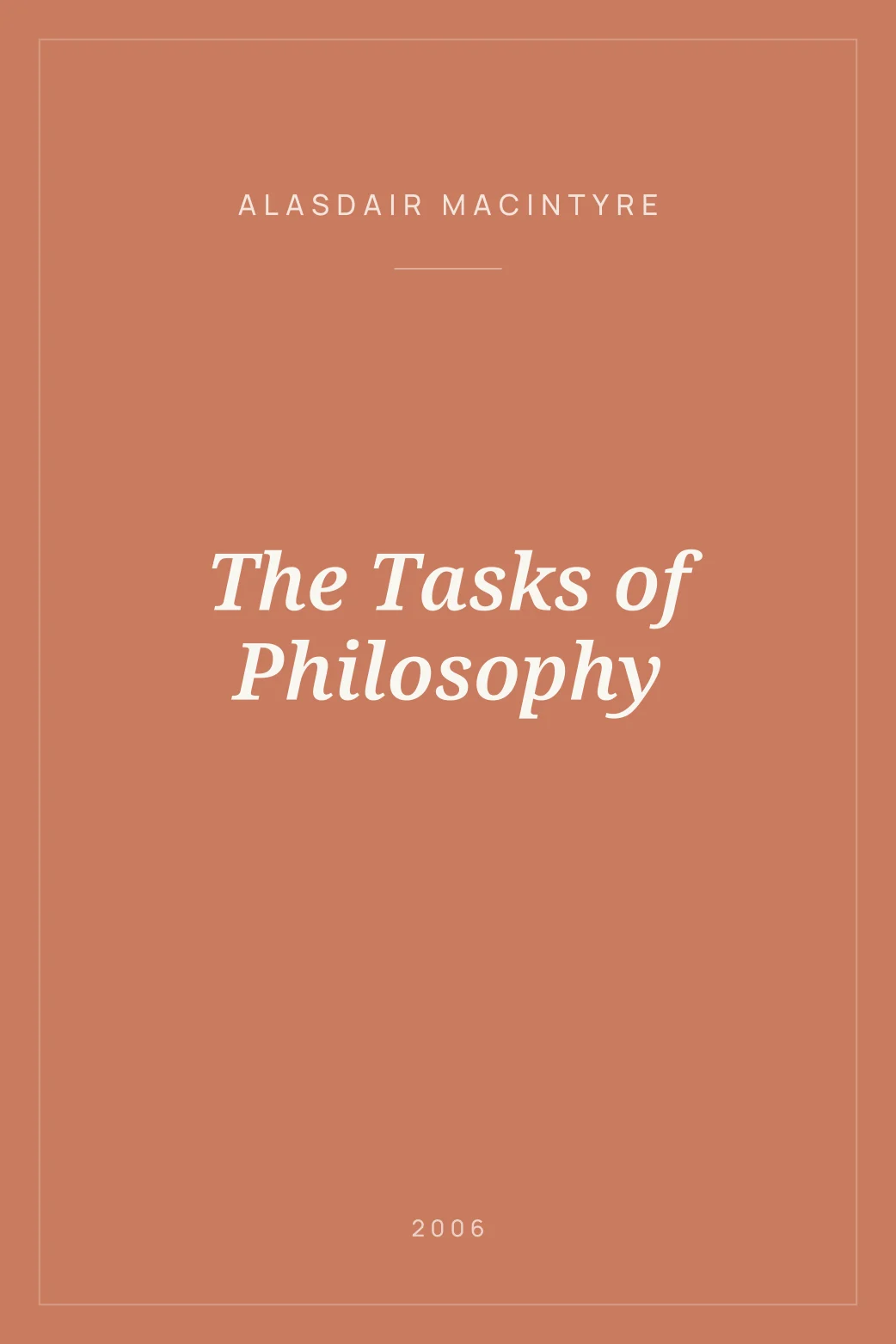 Portada de The Tasks of Philosophy