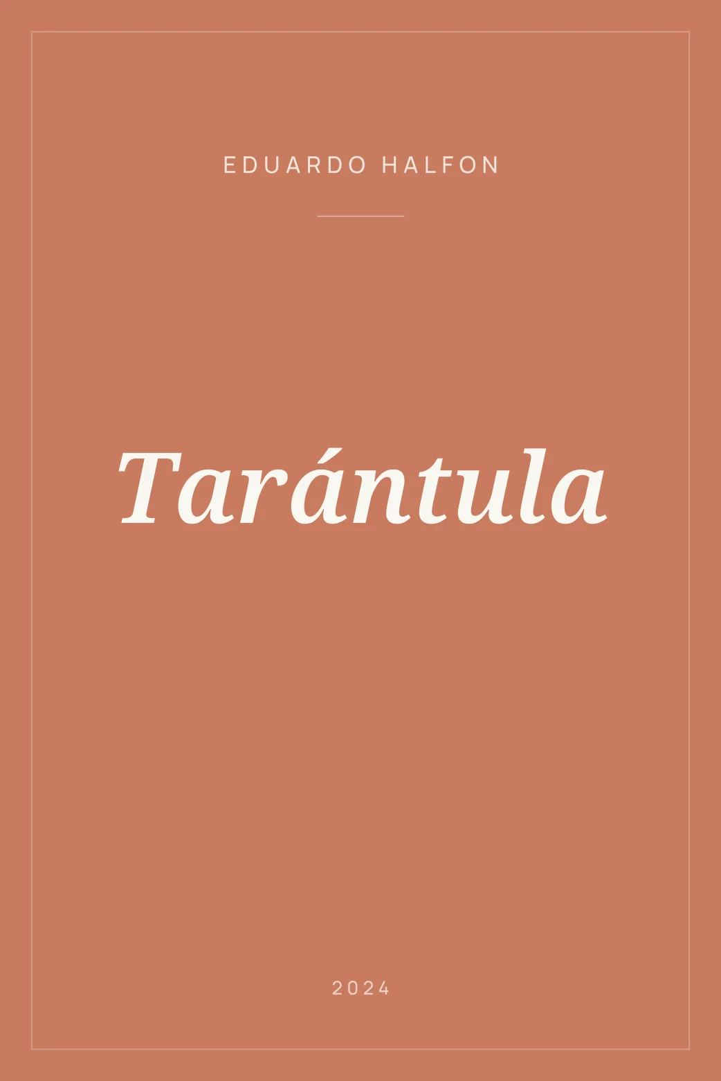Portada de Tarántula