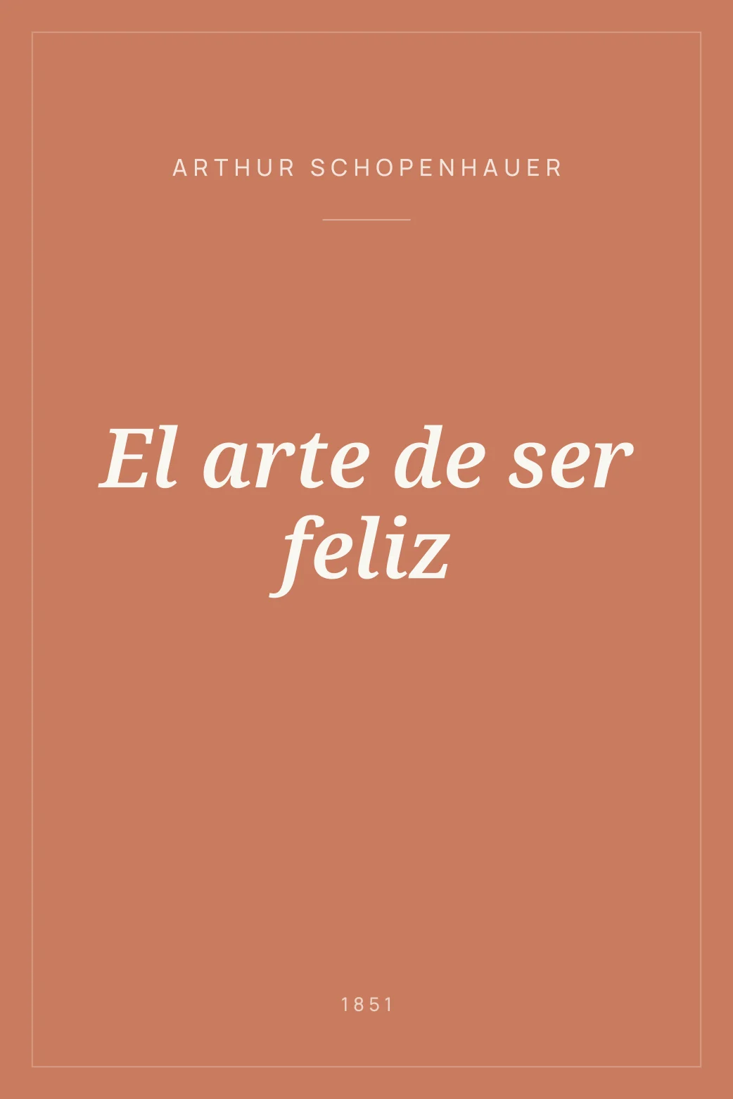 Portada de El arte de ser feliz