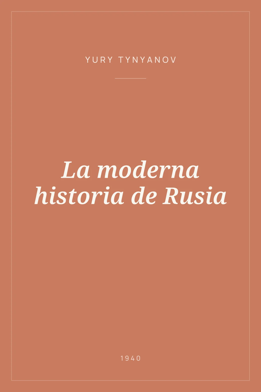 Portada de La moderna historia de Rusia