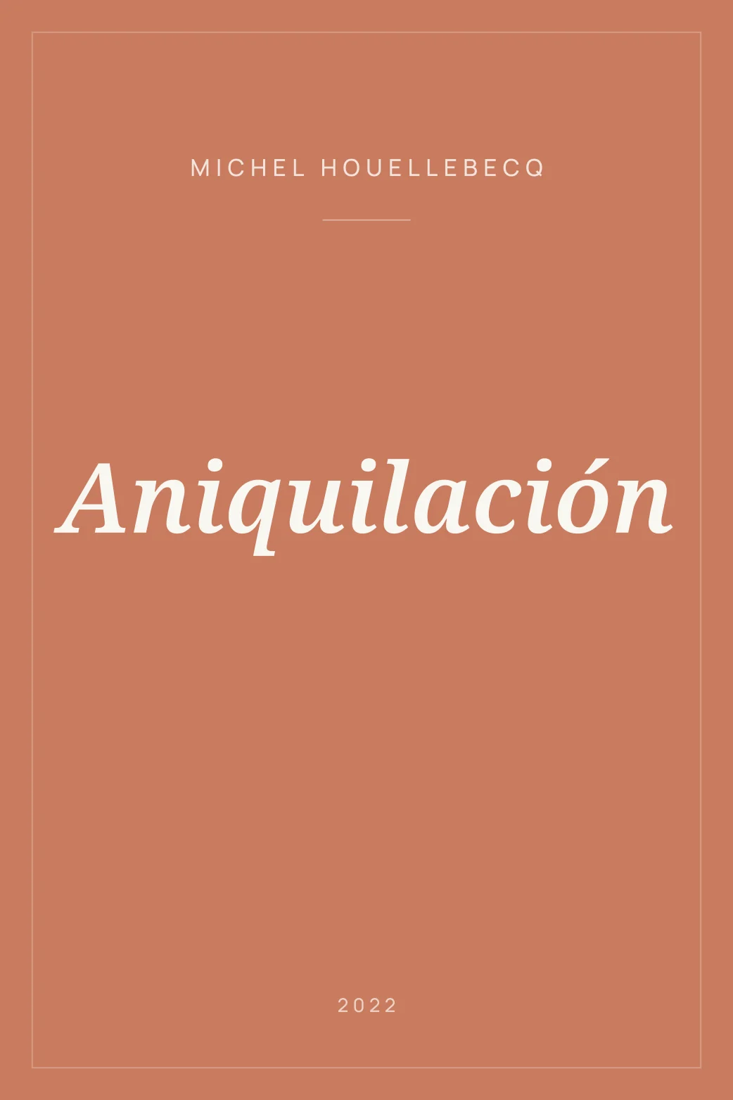 Portada de Aniquilación