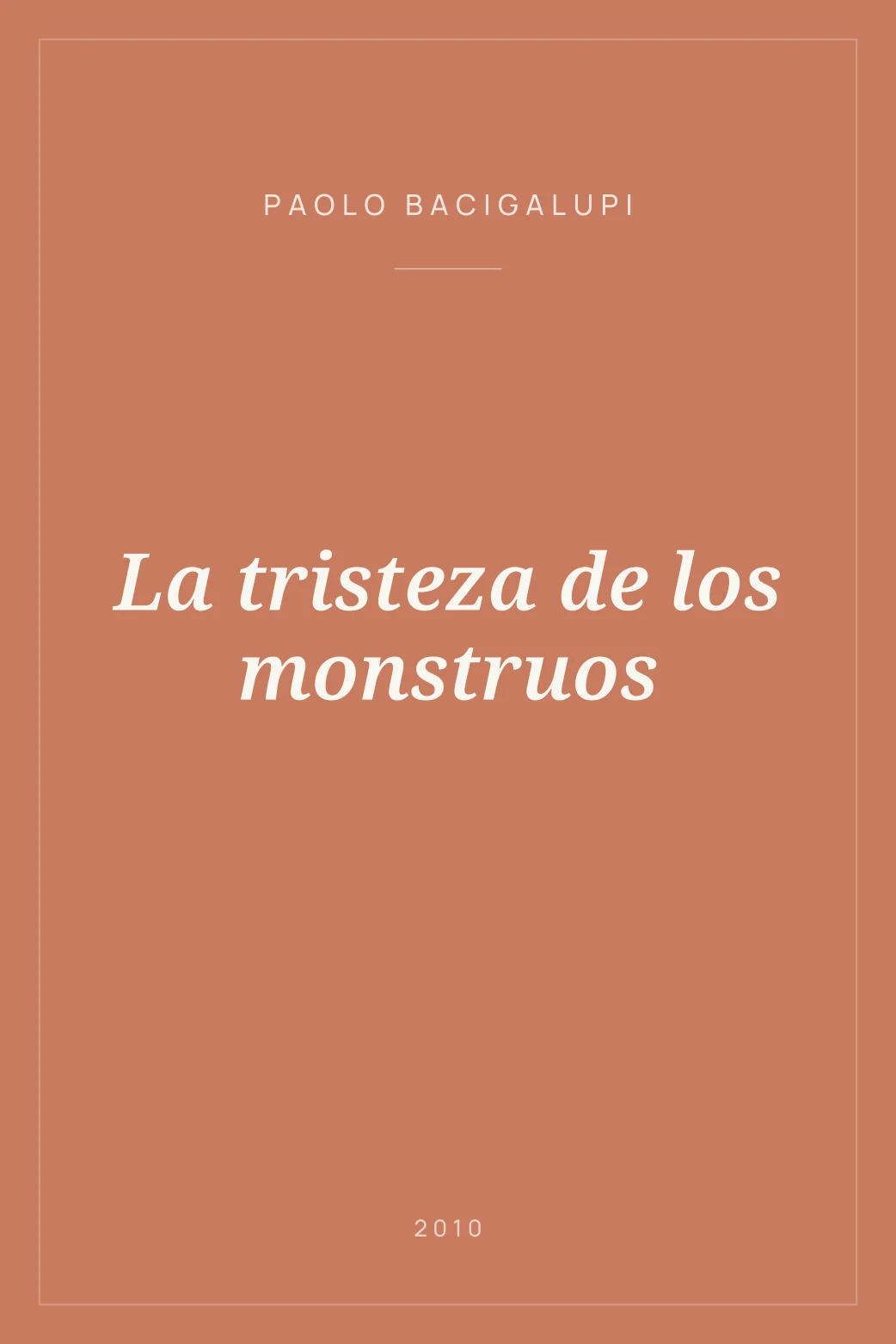 Portada de La tristeza de los monstruos