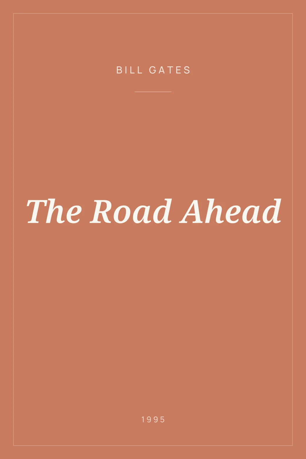 Portada de The Road Ahead