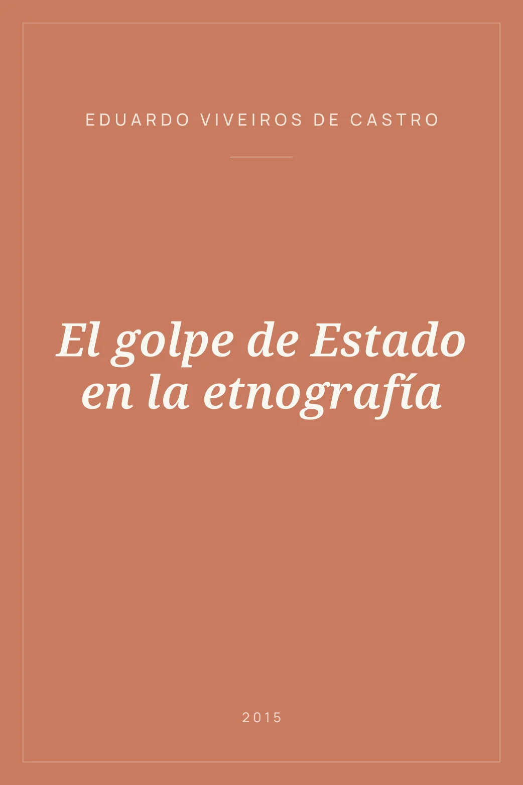 Portada de El golpe de Estado en la etnografía