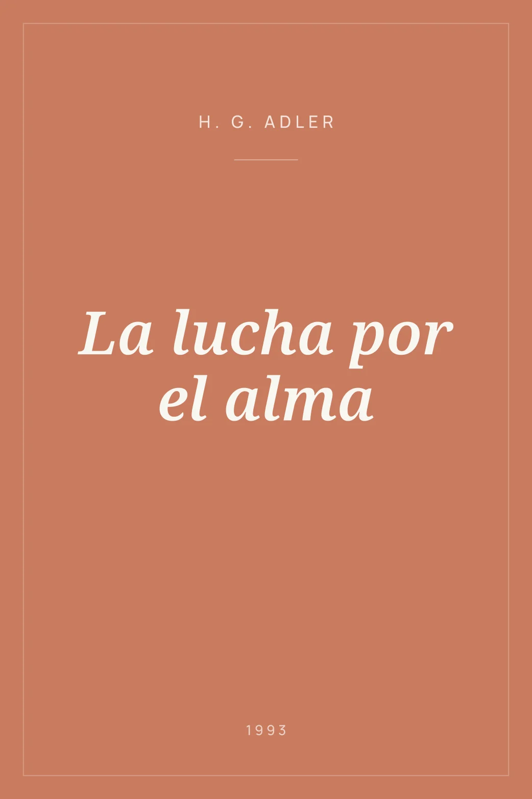 Portada de La lucha por el alma