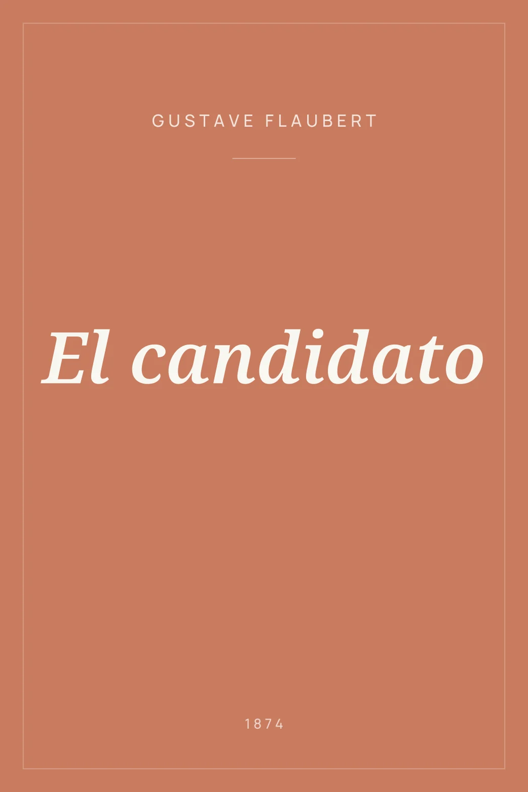 Portada de El candidato