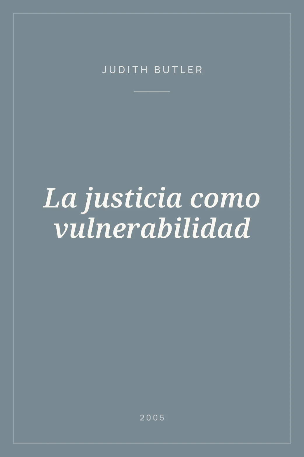 Portada de La justicia como vulnerabilidad