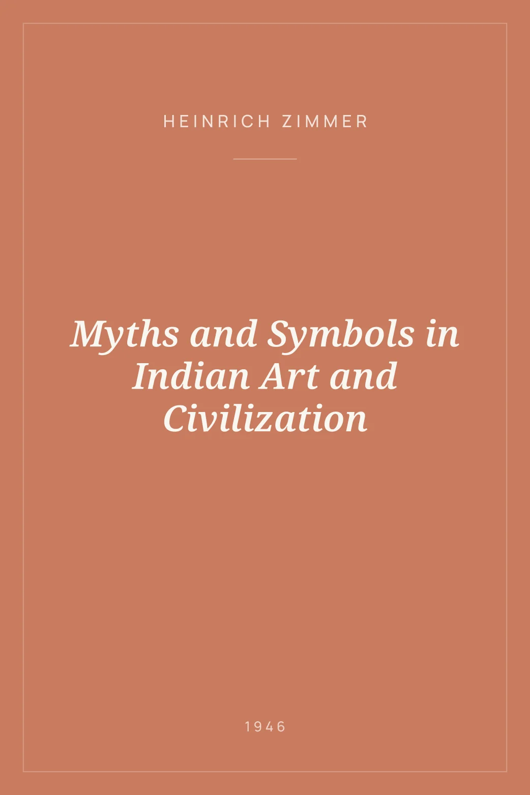 Portada de Myths and Symbols in Indian Art and Civilization