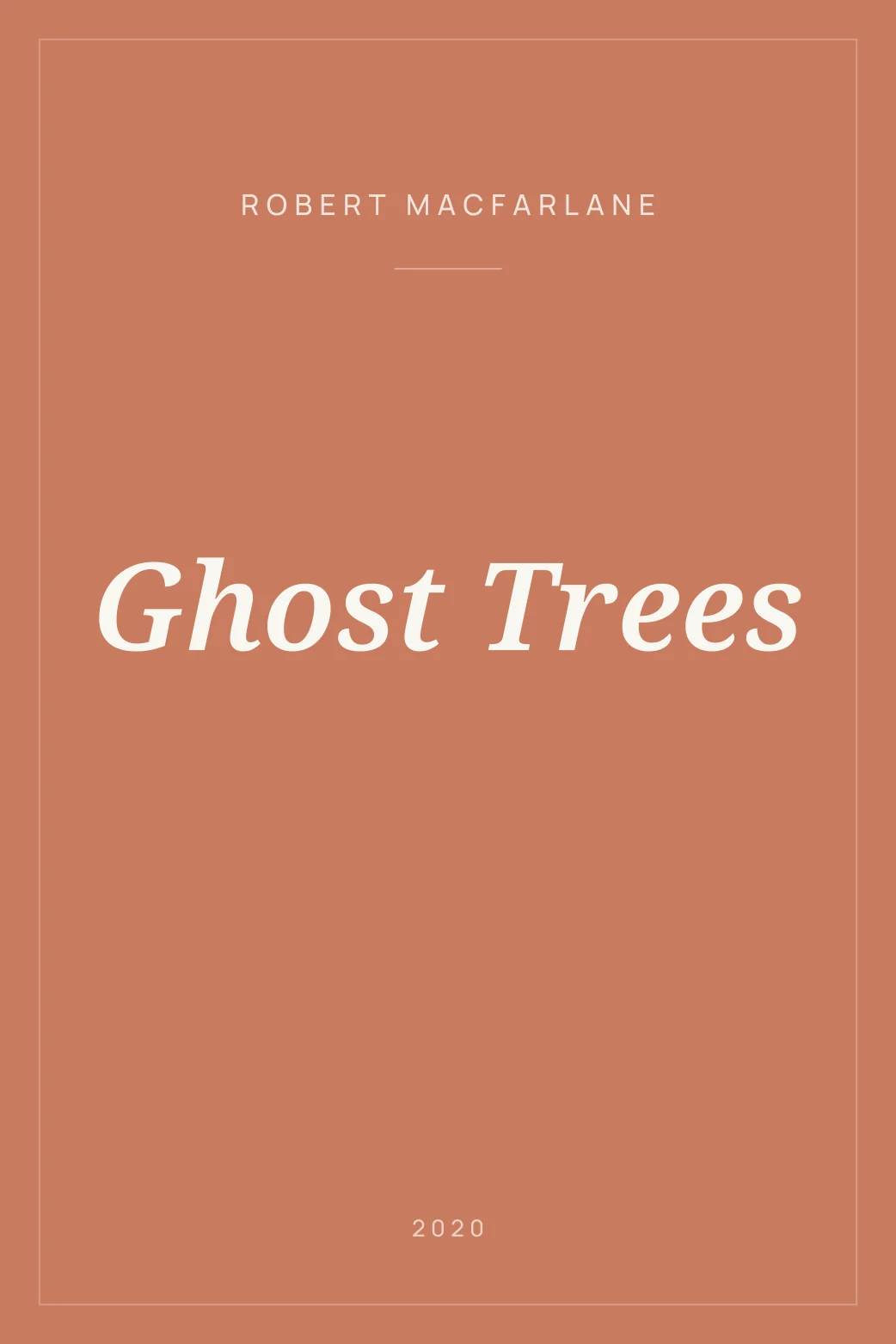 Portada de Ghost Trees