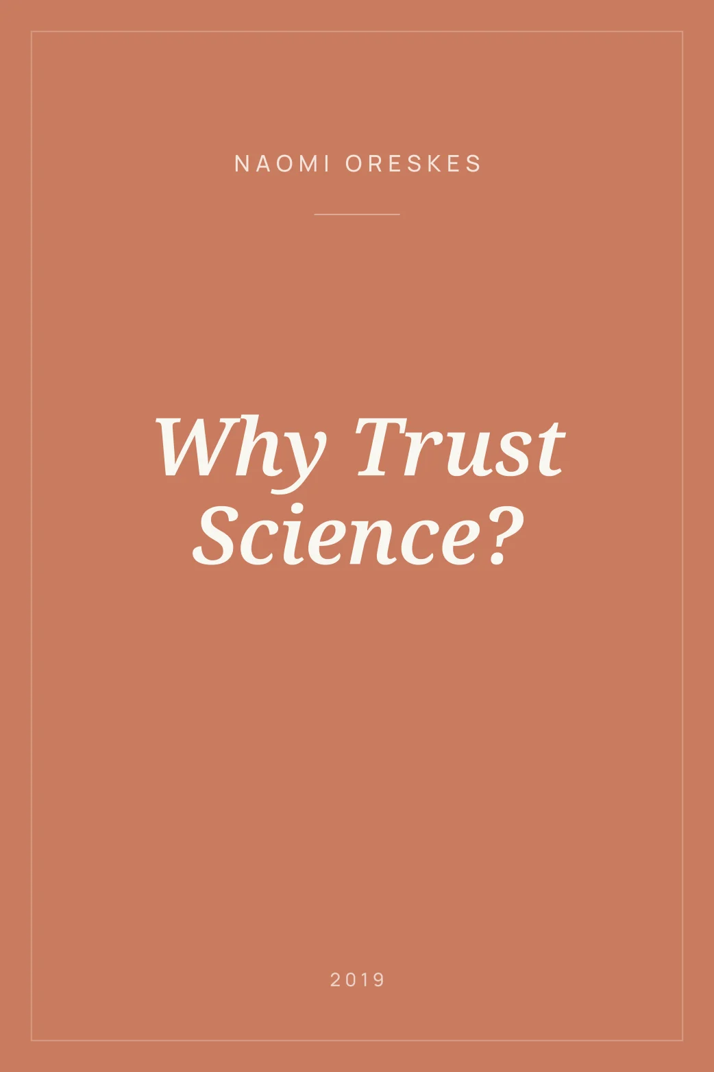 Portada de Why Trust Science?