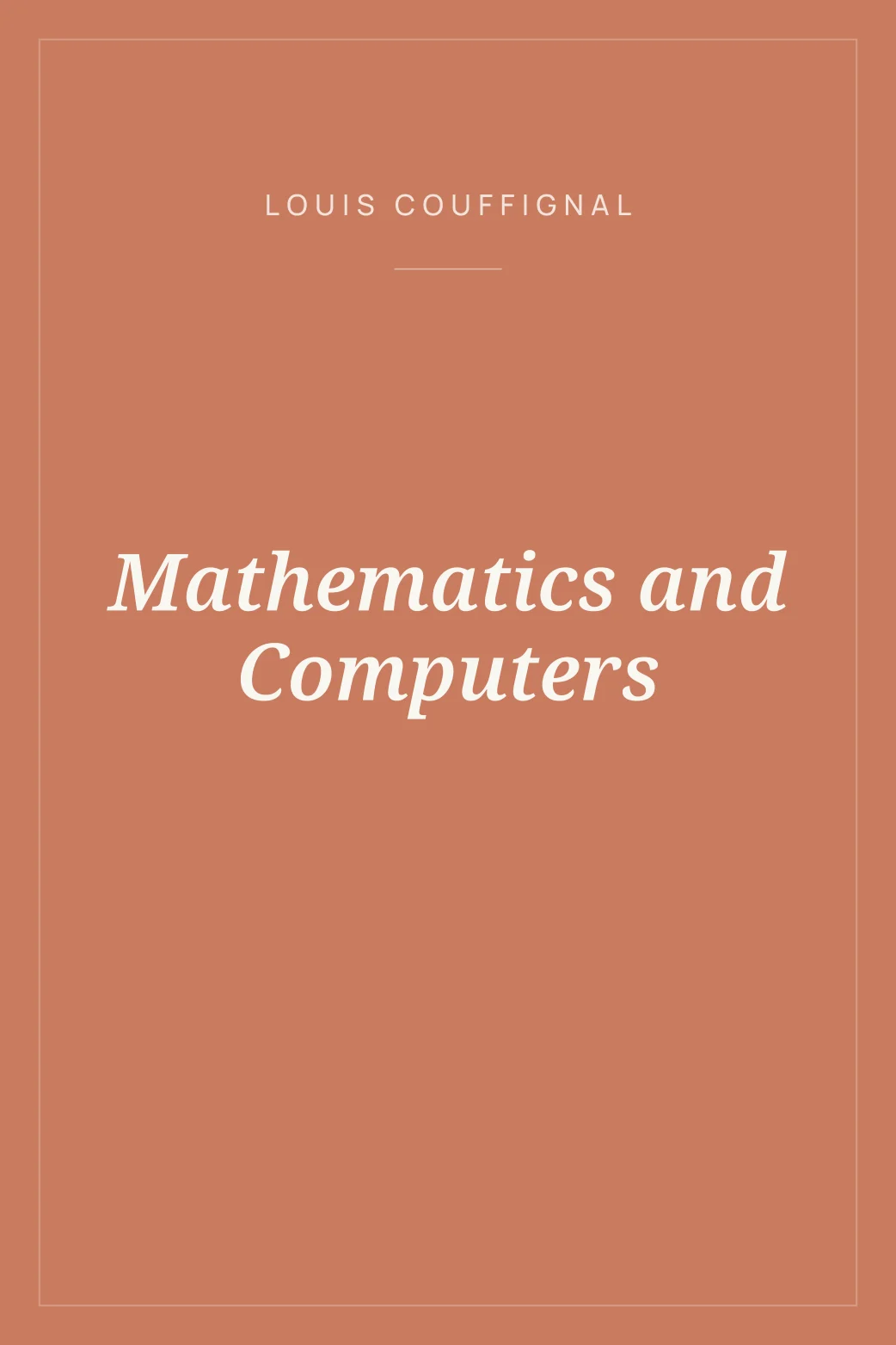 Portada de Mathematics and Computers