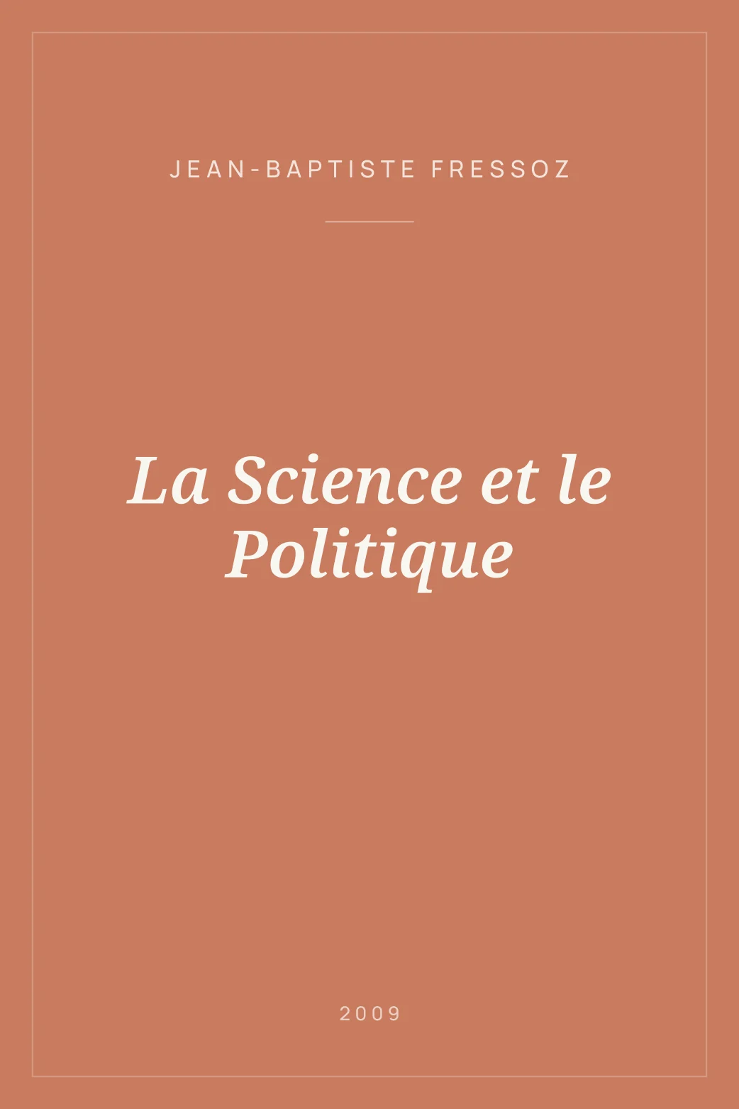 Portada de La Science et le Politique