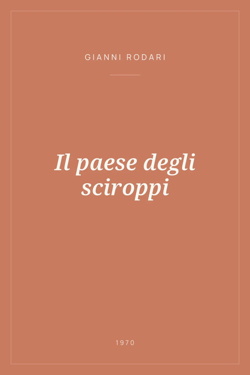 Portada de Il paese degli sciroppi