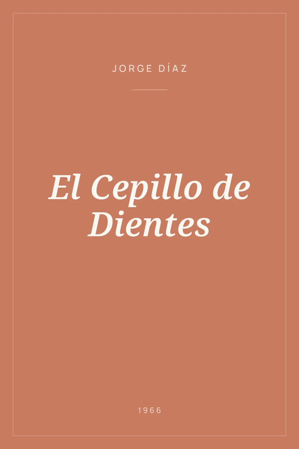 Portada de El Cepillo de Dientes