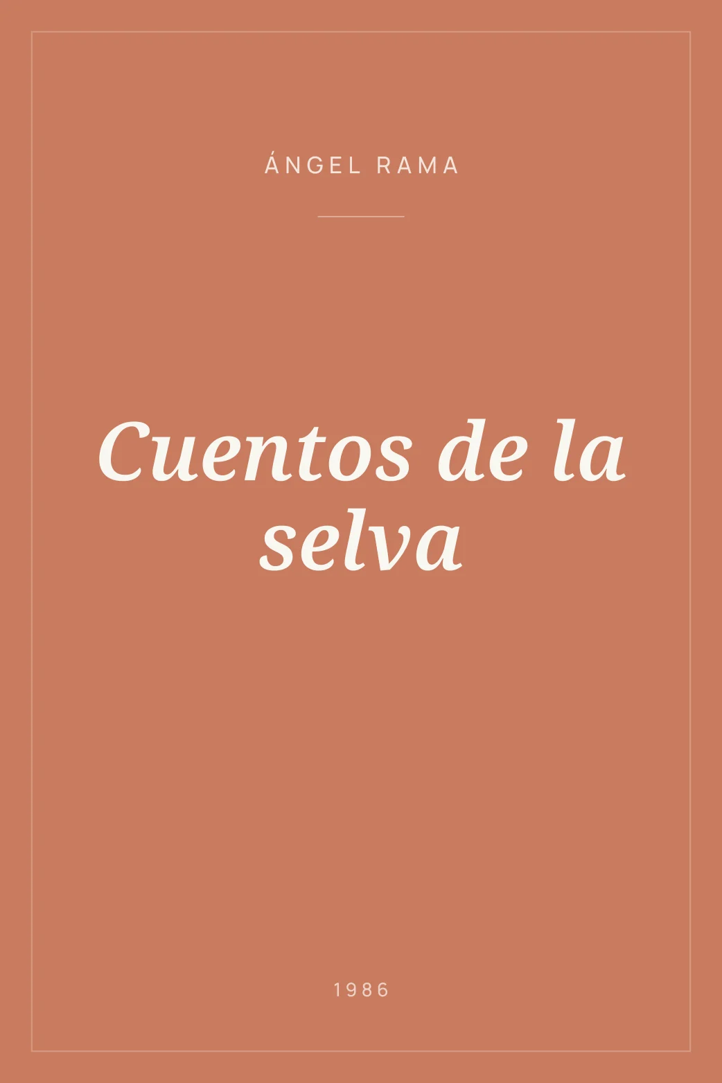 Portada de Cuentos de la selva