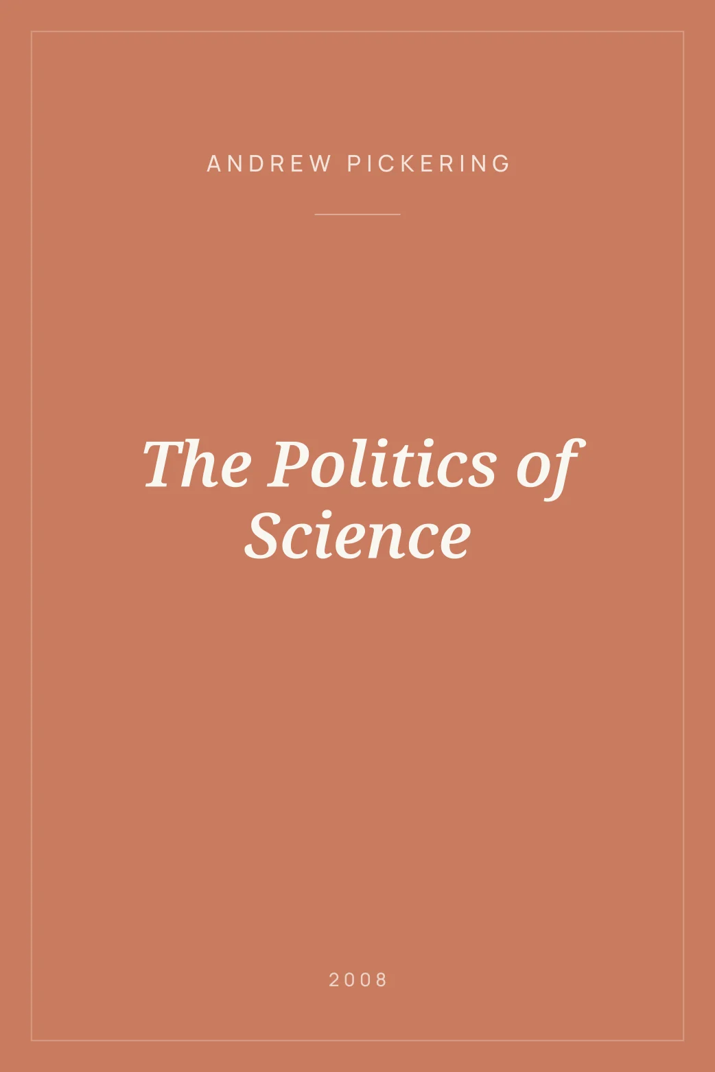 Portada de The Politics of Science