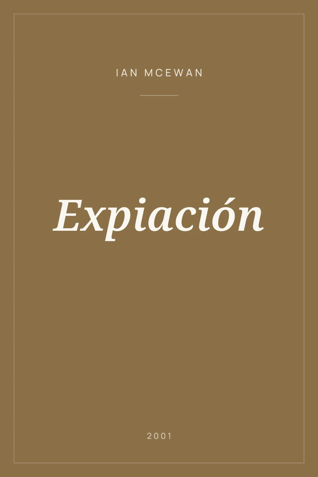 Portada de Expiación