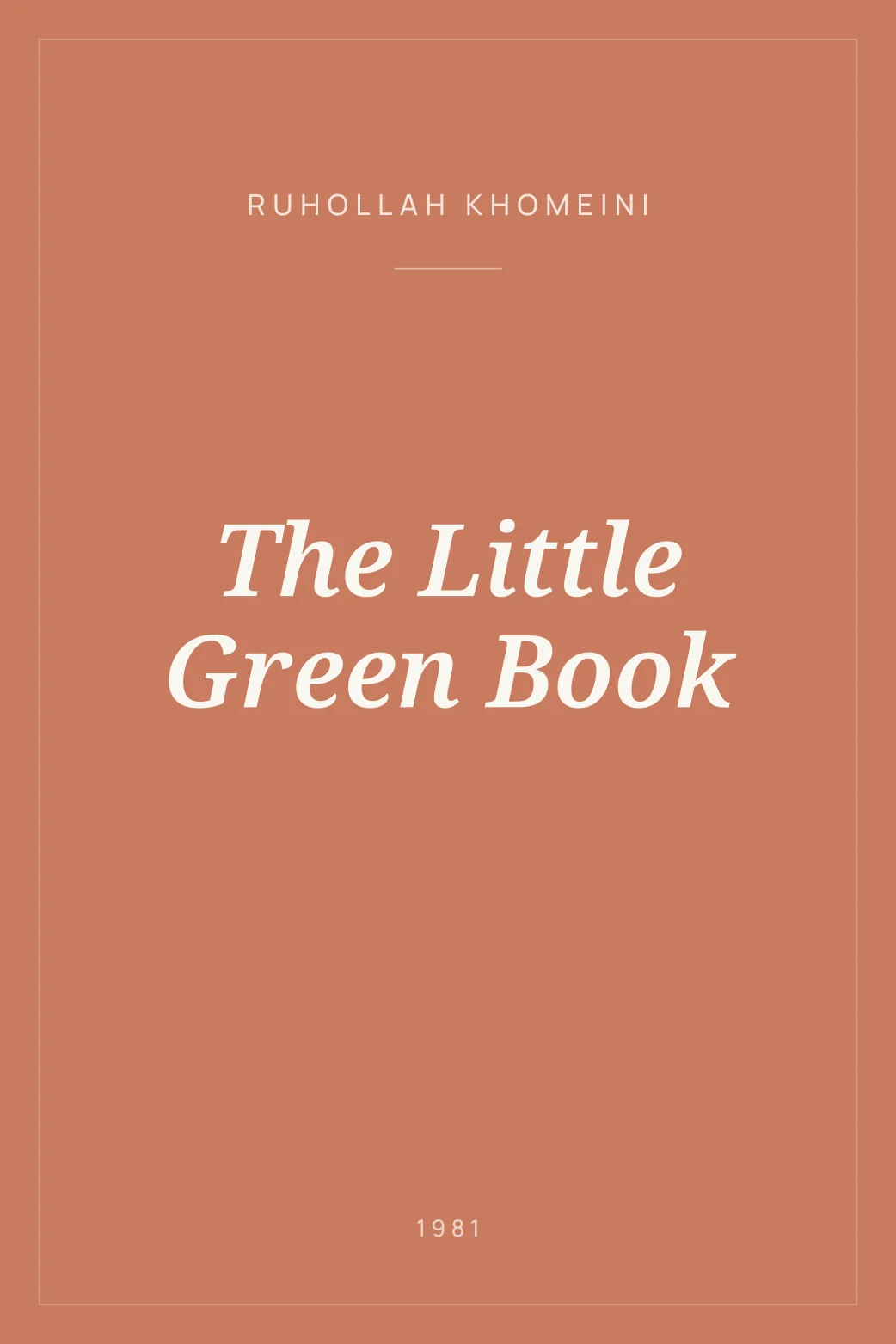 Portada de The Little Green Book