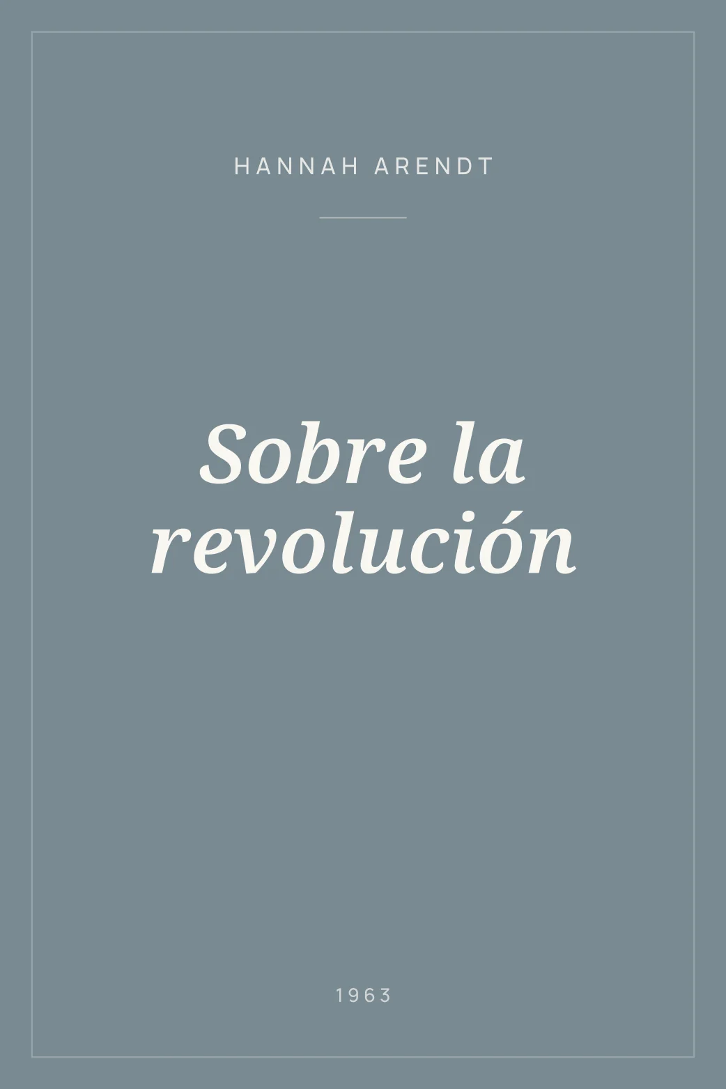 Portada de Sobre la revolución