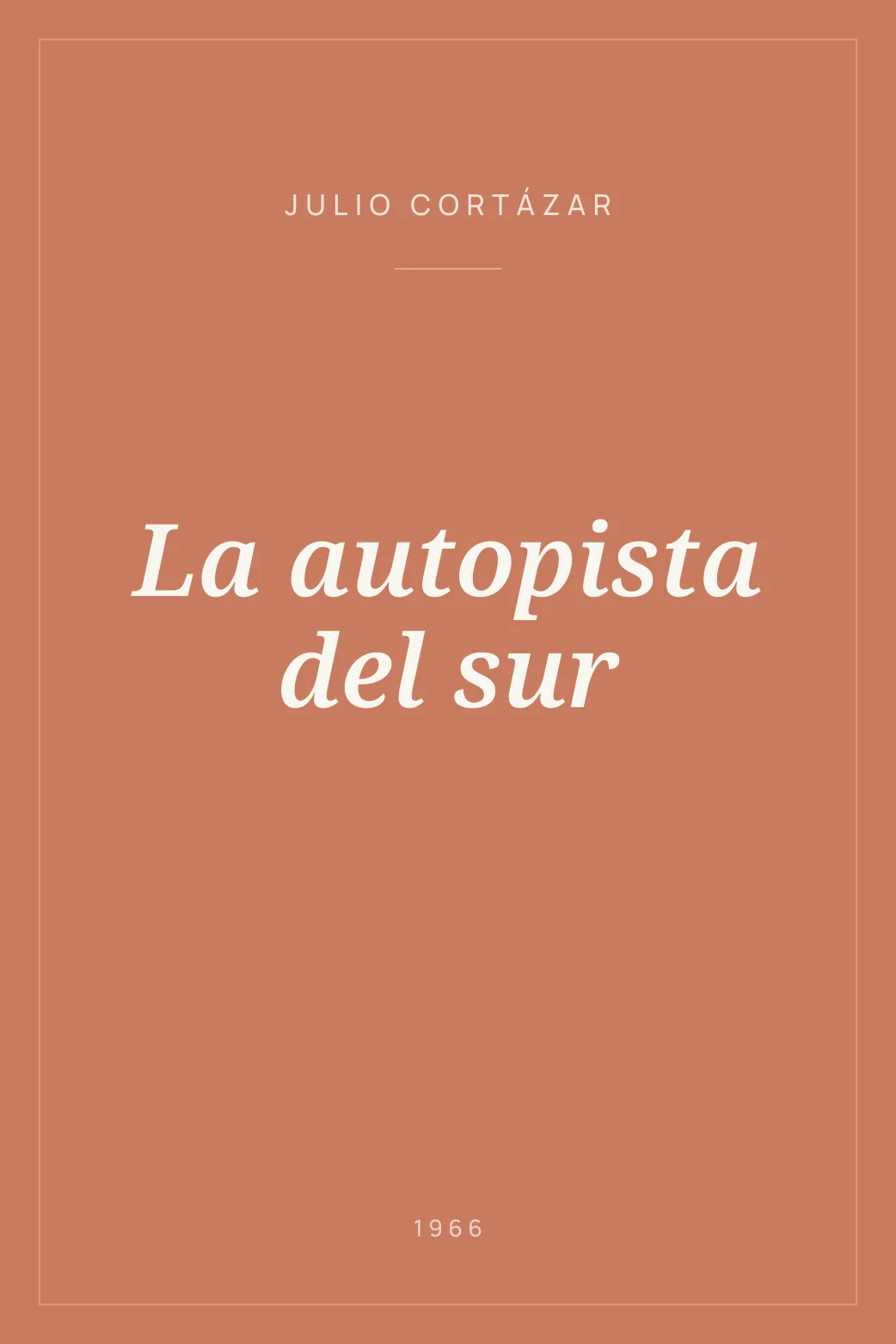 Portada de La autopista del sur