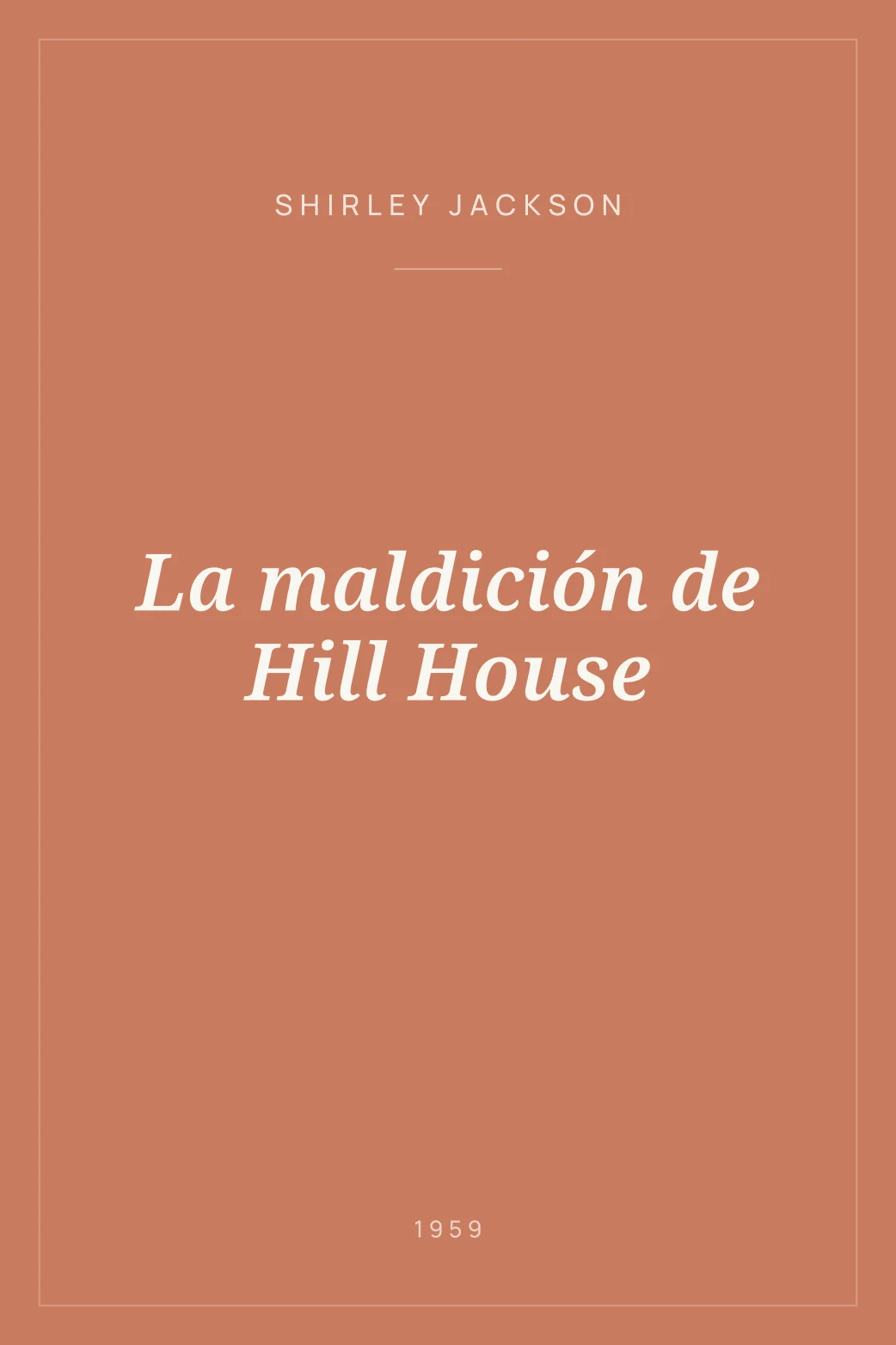 Portada de La maldición de Hill House