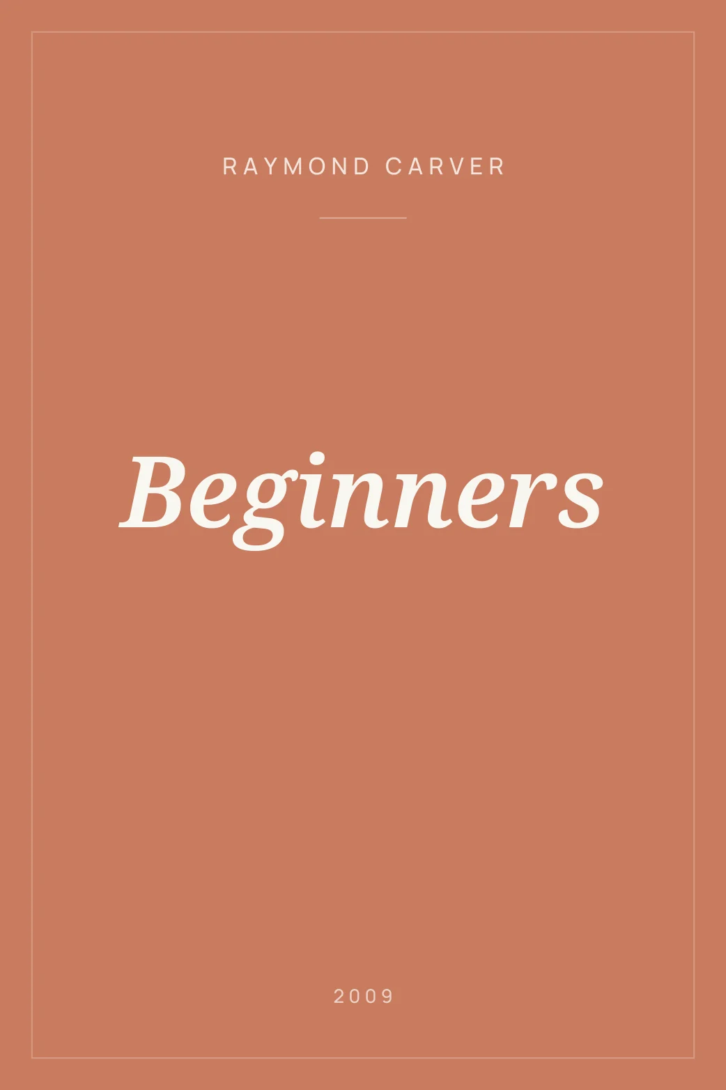 Portada de Beginners