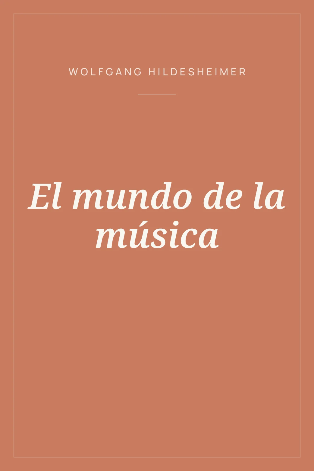 Portada de El mundo de la música